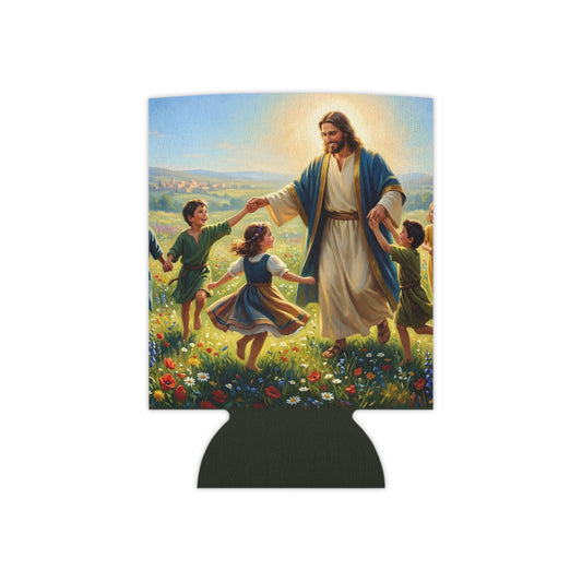 “Joy Overflowing - Children Dancing in the Meadow” - Can Cooler