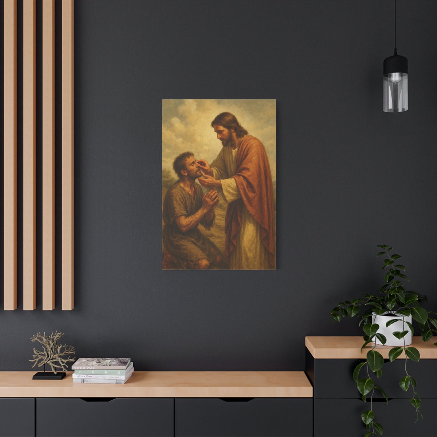 “Ephphatha – Jesus Heals a Deaf and Mute Man” - Canvas Art