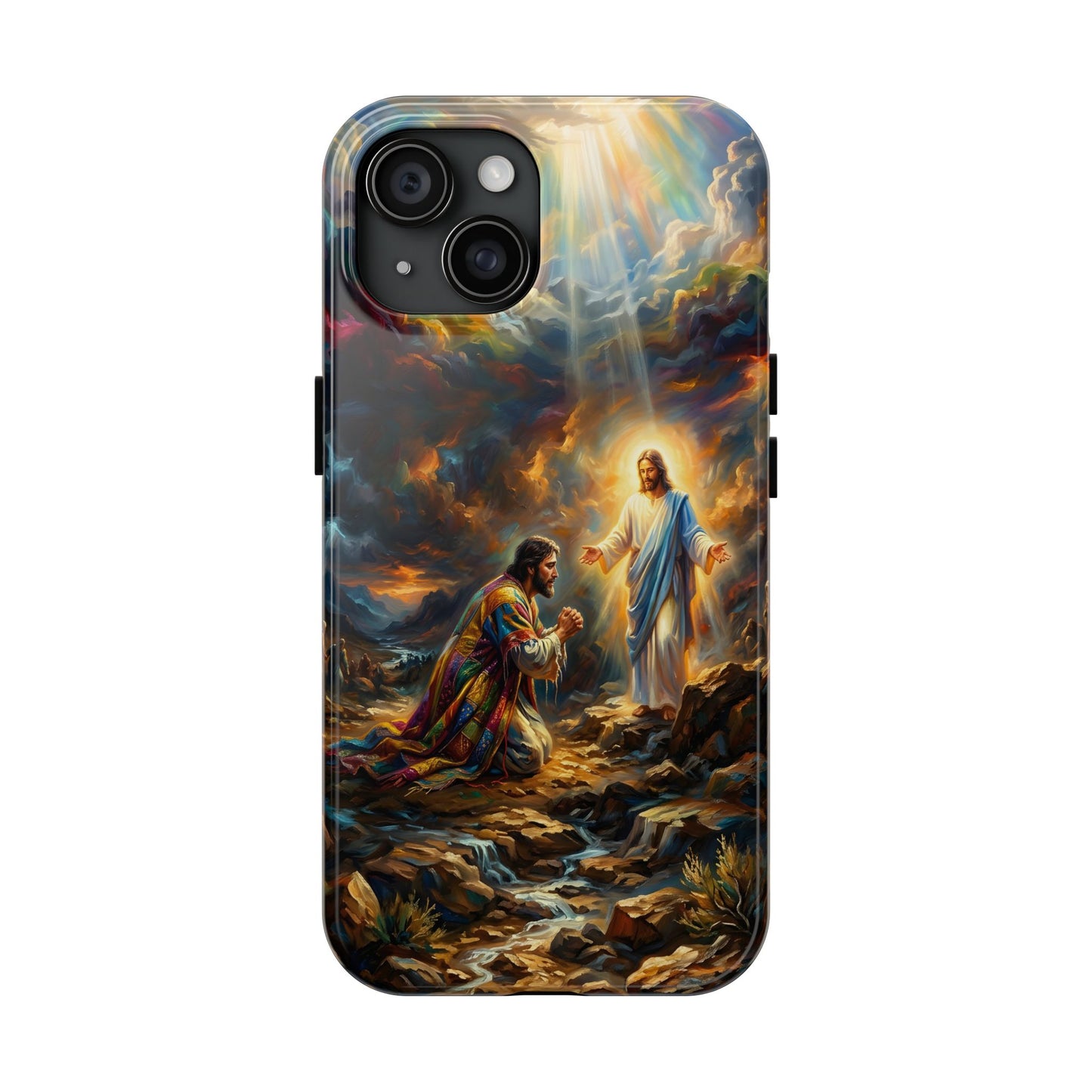 “Coat of Many Colors - Joseph's Enduring Faith” - Phone Case