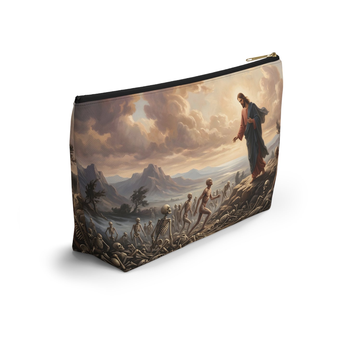 “Valley of Dry Bones - Ezekiel 37 Resurrection” - Accessory Pouch