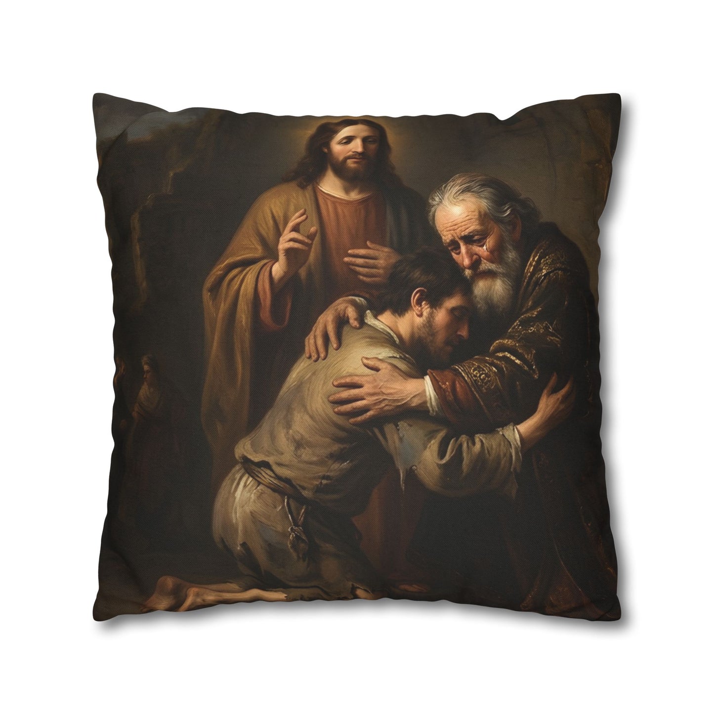 The prodigal son running toward his father - Pillowcase