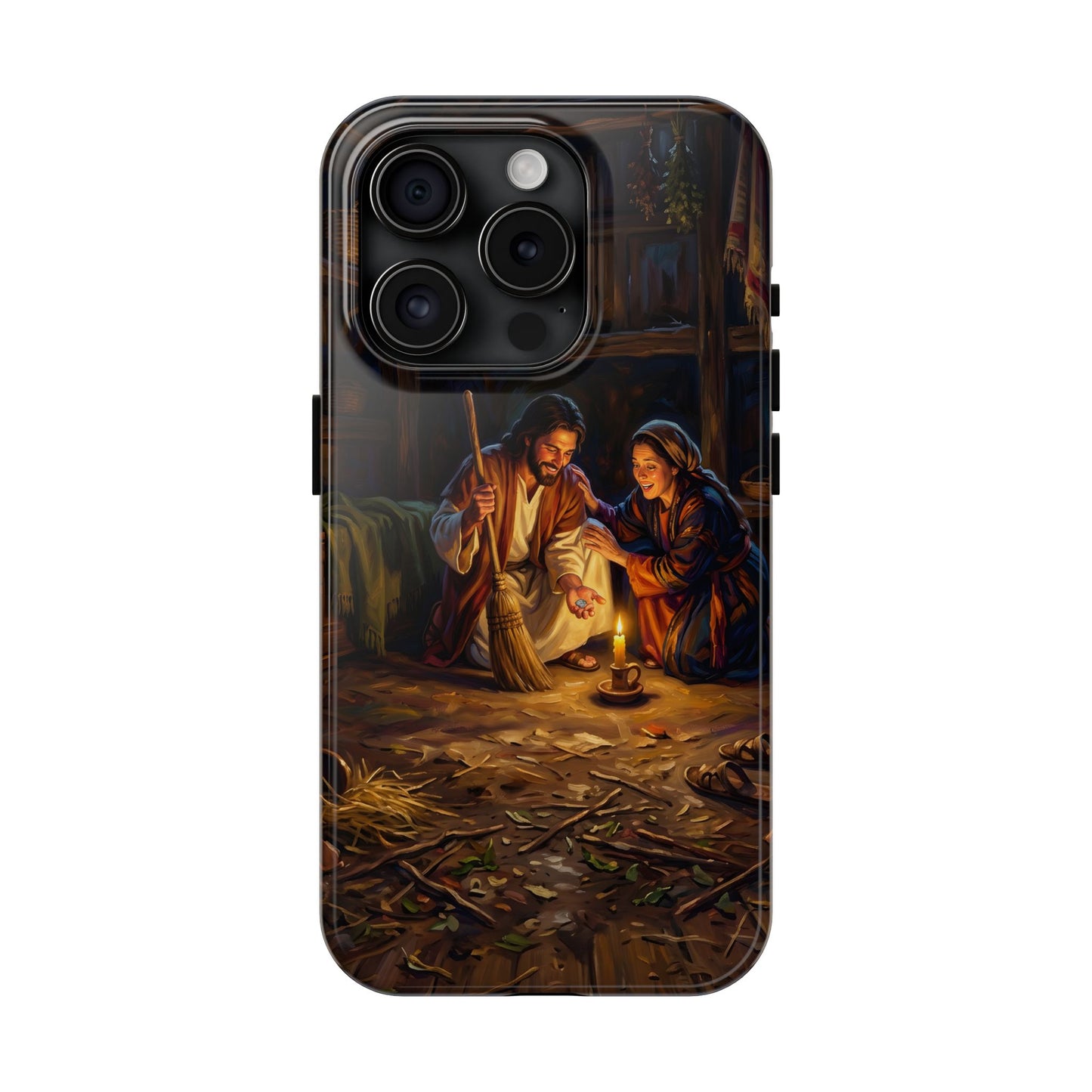 “Lost and Found - The Sweeping Woman of Luke 15” - Phone Case