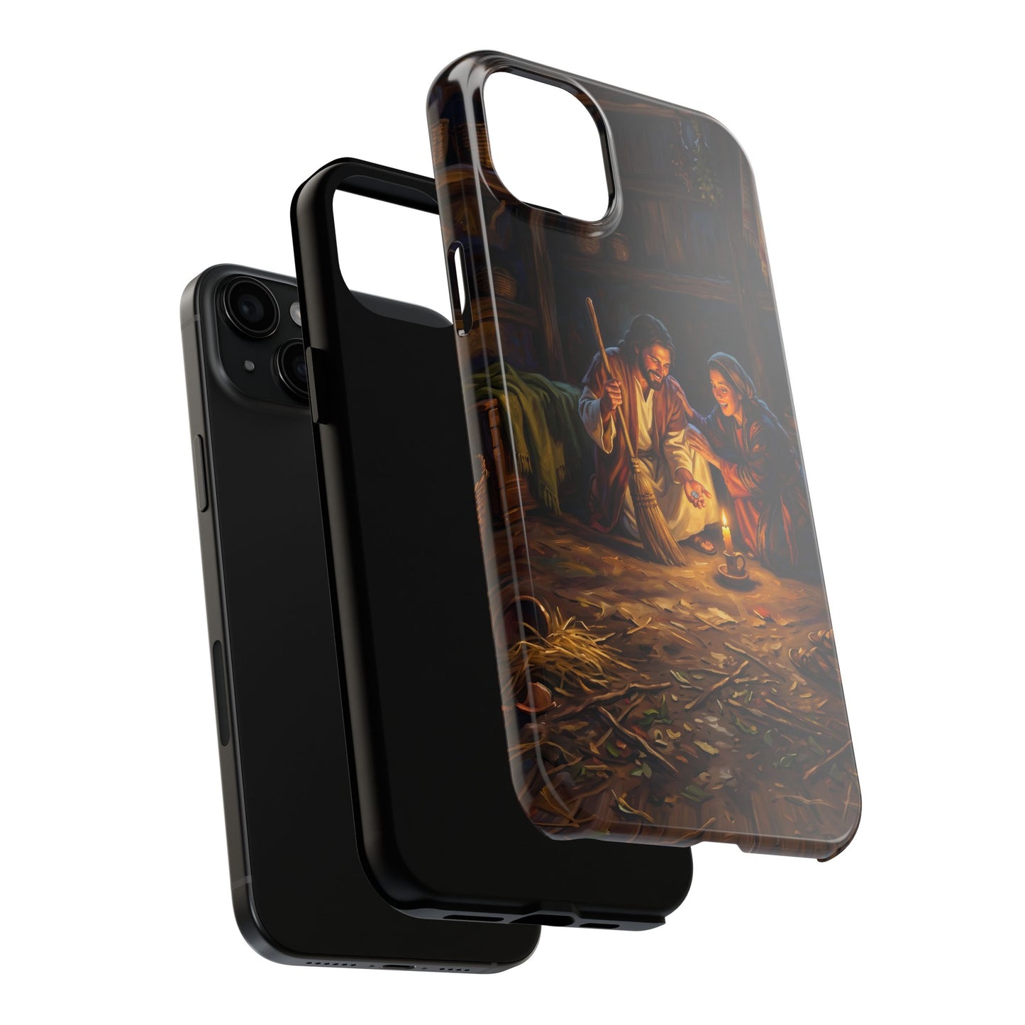 “Lost and Found - The Sweeping Woman of Luke 15” - Phone Case