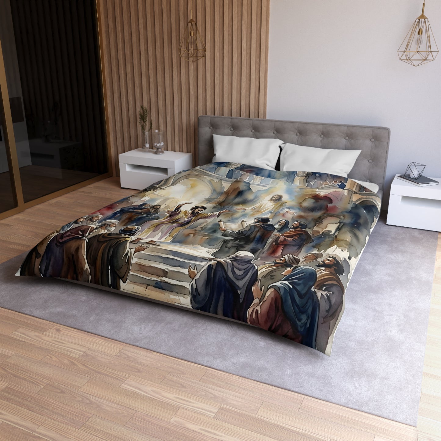 “Hearts Unveiled - Josiah's Repentance” - Duvet Cover