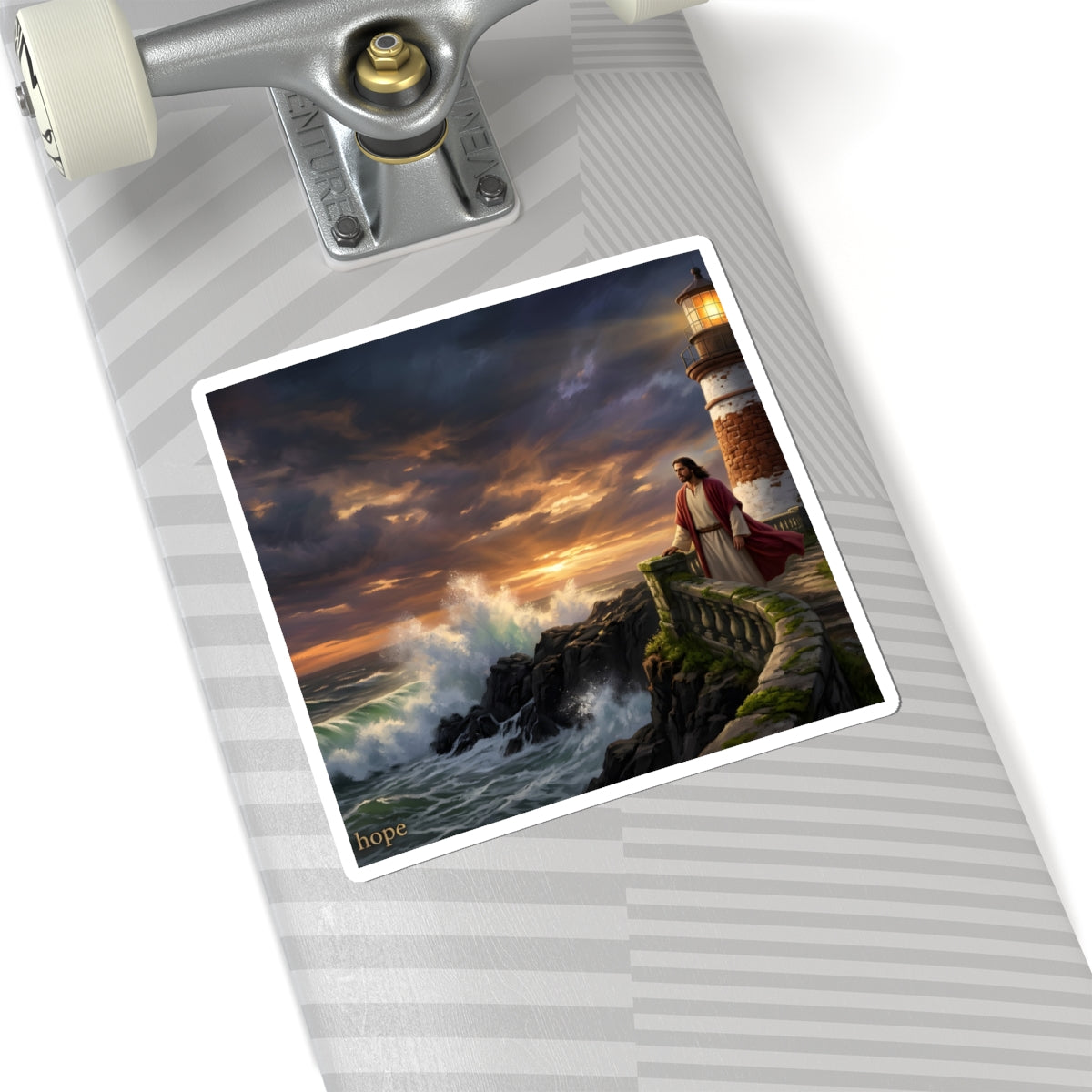 “Steadfast Hope - Lighthouse in the Storm” - Sticker