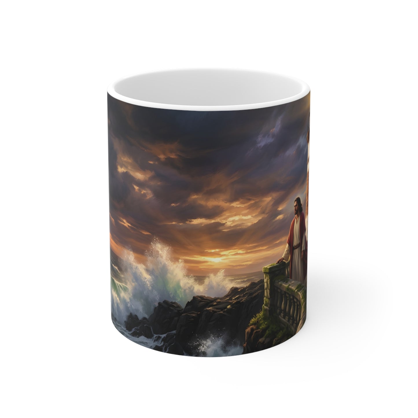 “Steadfast Hope - Lighthouse in the Storm” - Coffee Mug