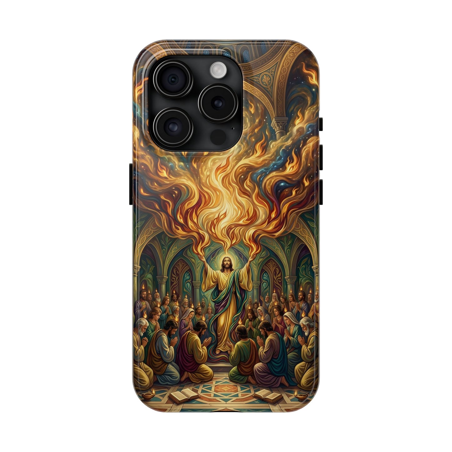 “Spirit Poured Out - Pentecost Flames Descending” - Phone Case