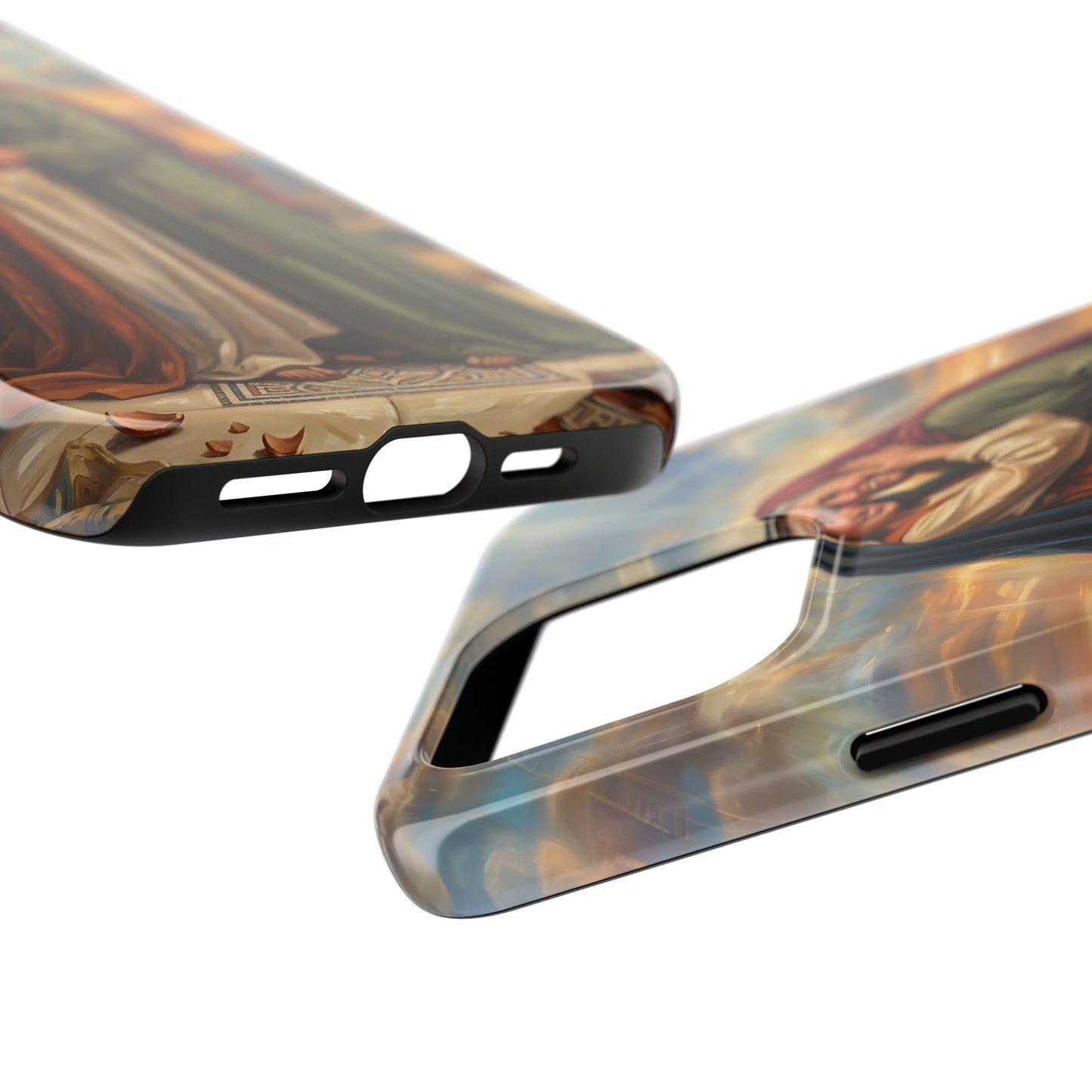 “Blessed Among Women - Mary and Elizabeth Embrace” - Phone Case