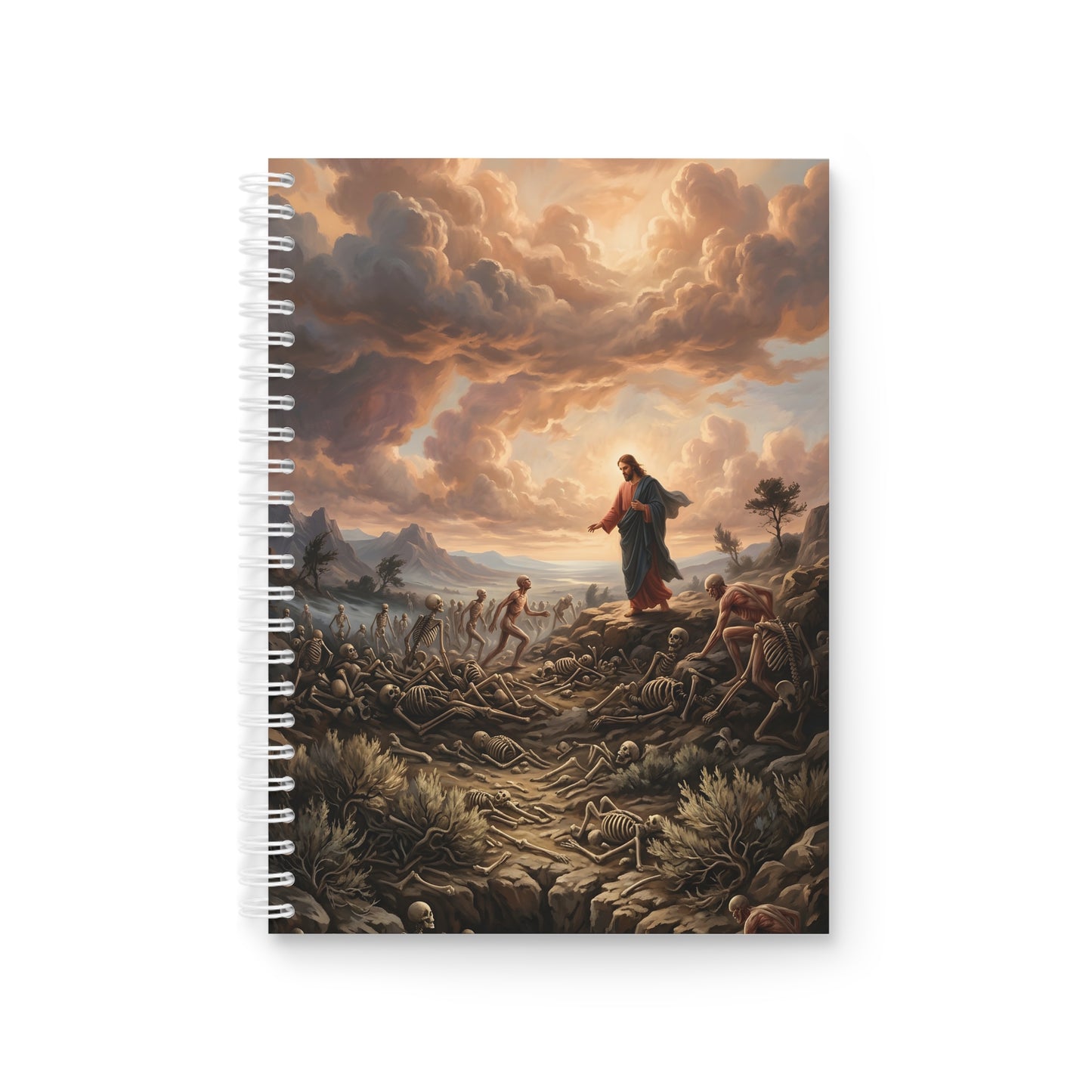 “Valley of Dry Bones - Ezekiel 37 Resurrection” - Spiral Notebook
