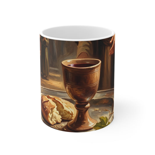 “The Harvest of Faith - Communion Still Life” - Coffee Mug