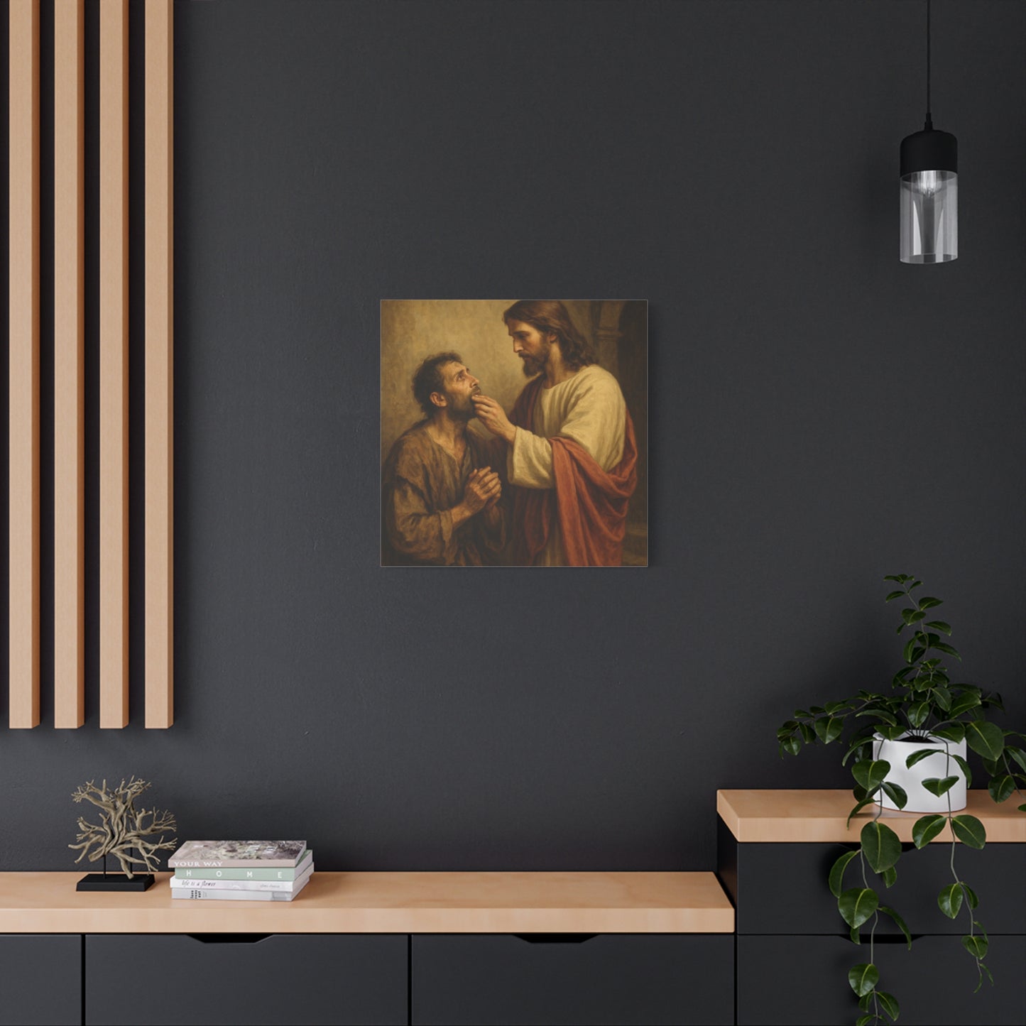 “He Spoke Plainly – Jesus Loosens the Tongue of the Mute” - Canvas Art