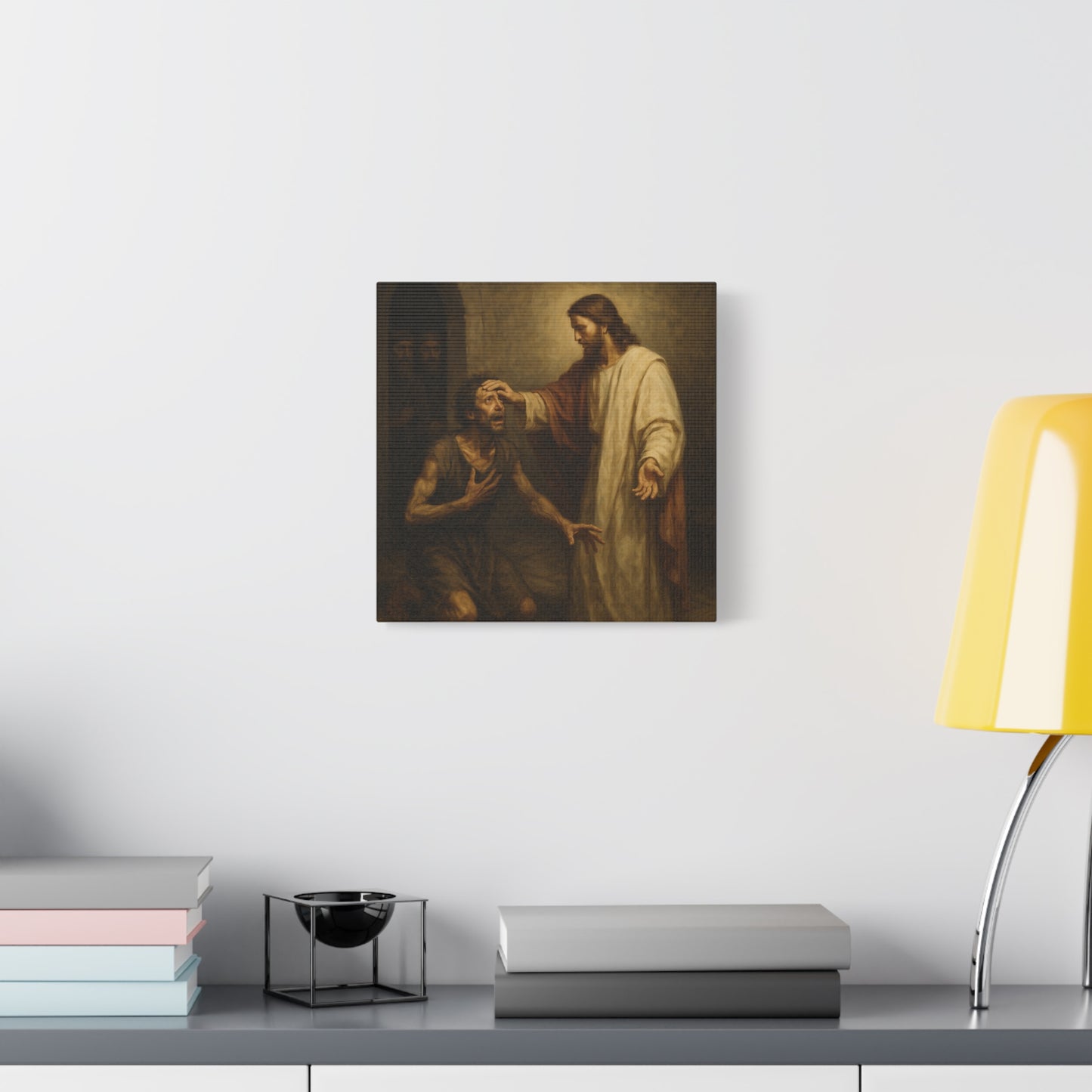 “Freedom Restored – Jesus Heals the Demon-Possessed Man” - Canvas Art