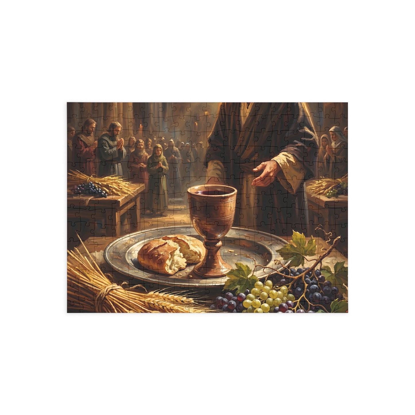 “The Harvest of Faith - Communion Still Life” - Jigsaw Puzzle