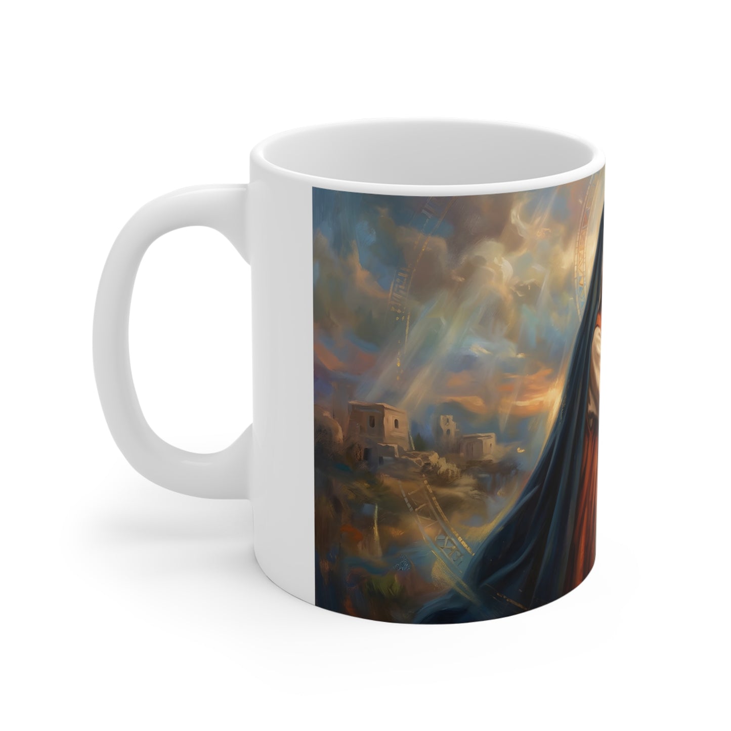 “Blessed Among Women - Mary and Elizabeth Embrace” - Coffee Mug