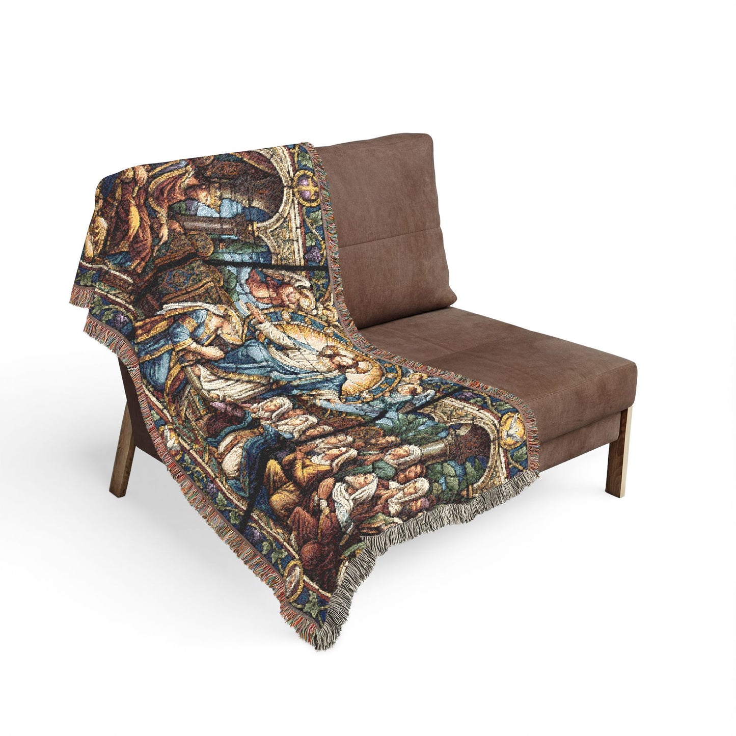 “For Such a Time As This - Esther Before King Ahasuerus” - Woven Blanket