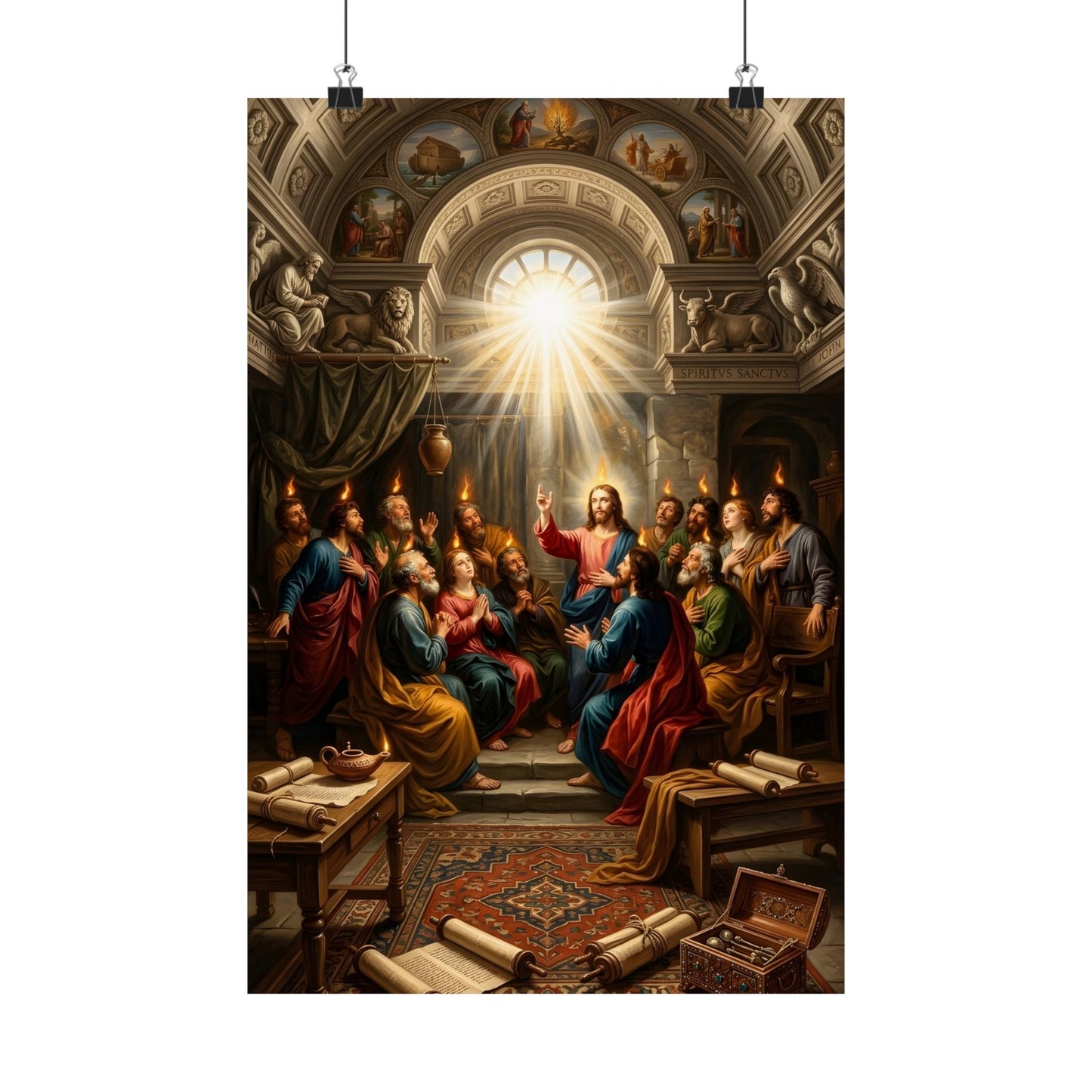 “Tongues of Fire - The Pentecost Outpouring” - Poster