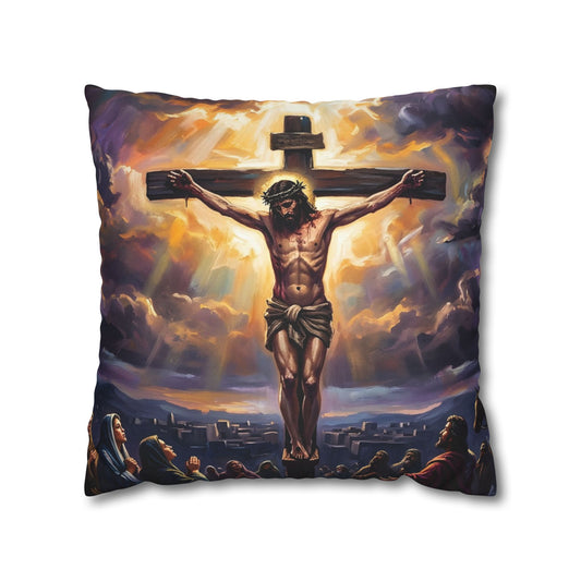 “It Is Finished - The Crucifixion at Calvary” - Pillowcase