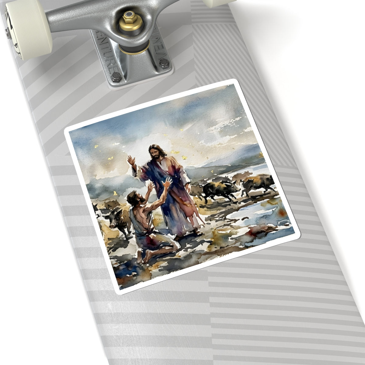 “Unchained - Jesus and the Demoniac” - Sticker