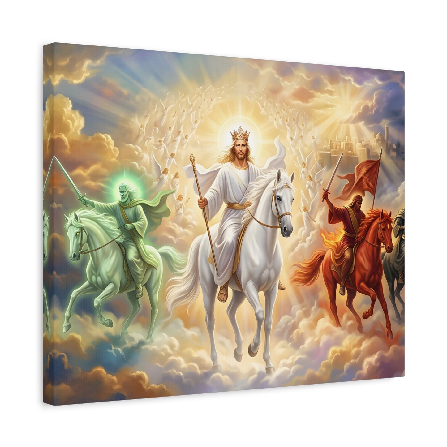 “Behold, A Pale Horse - The Four Horsemen” - Canvas Art