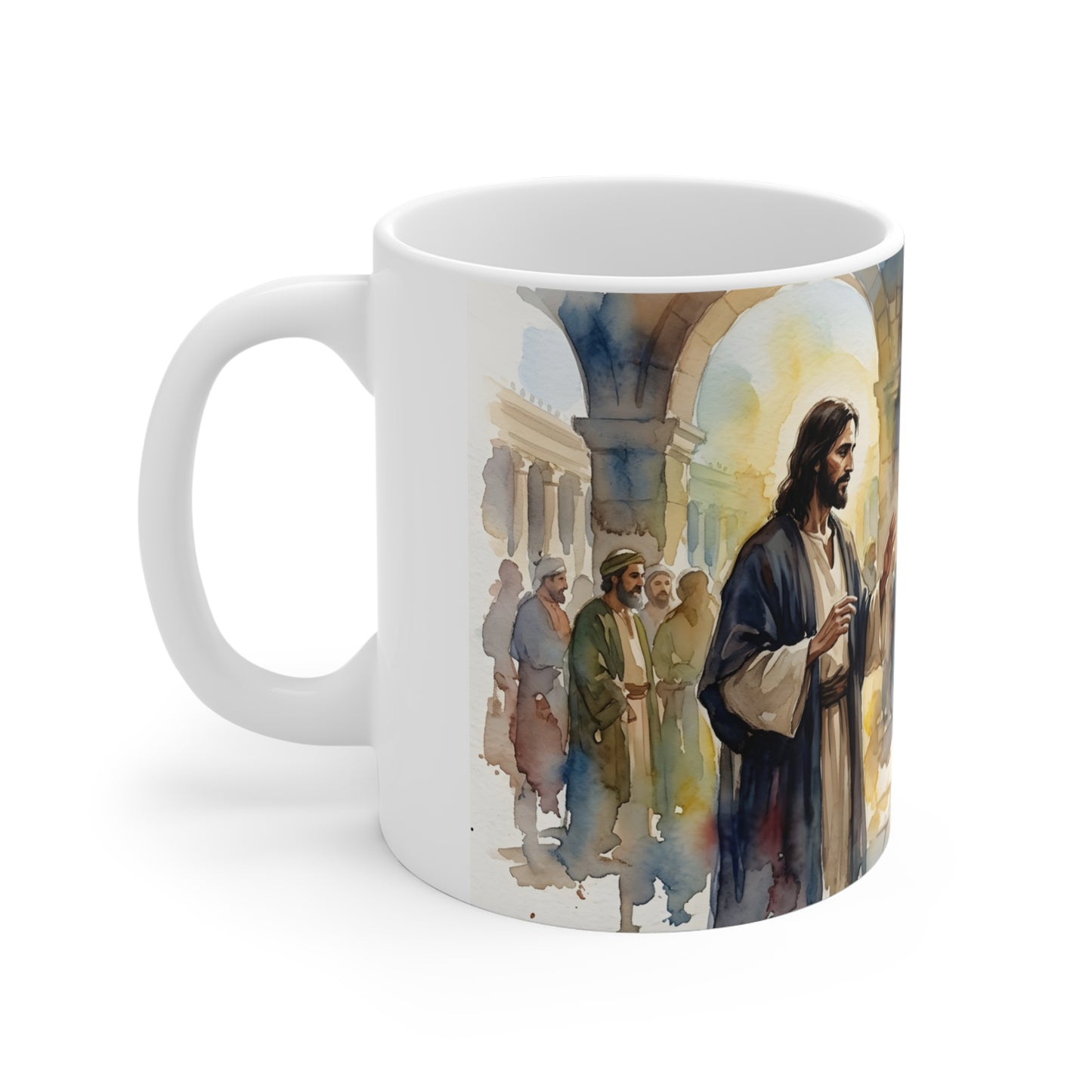 “Her Offering - The Widow's Mite at the Temple” - Coffee Mug