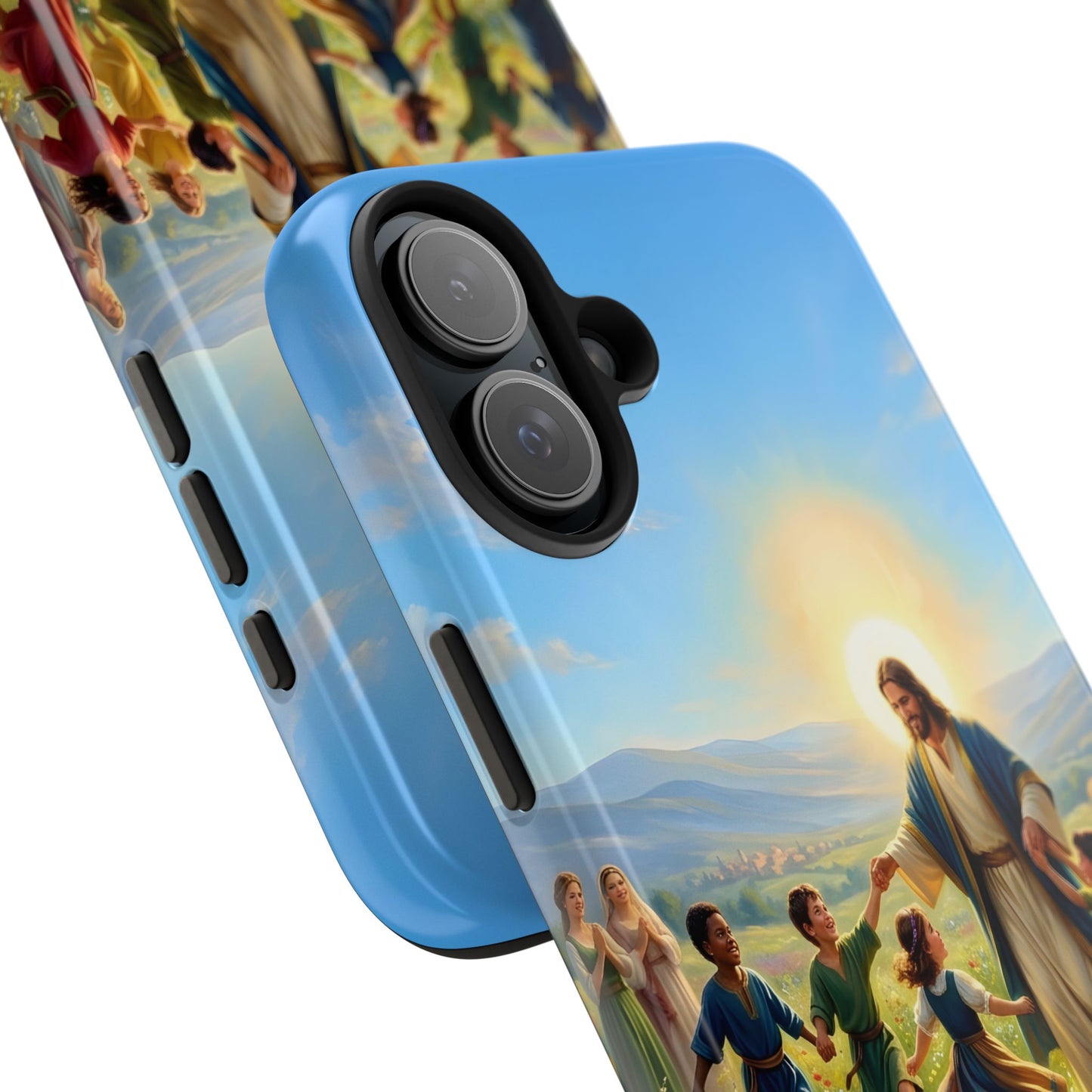 “Joy Overflowing - Children Dancing in the Meadow” - Phone Case
