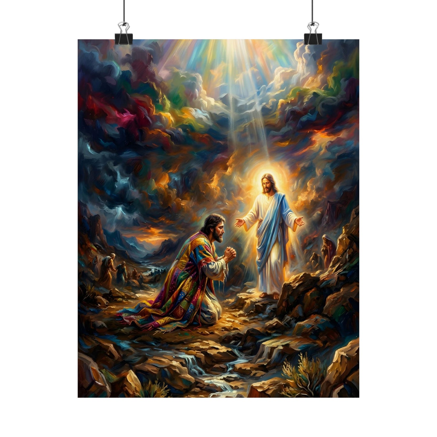“Coat of Many Colors - Joseph's Enduring Faith” - Poster