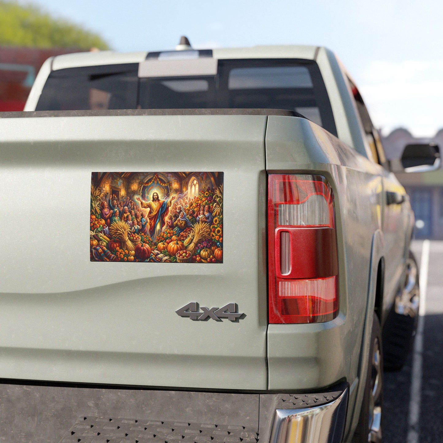“Bountiful Blessings - A Harvest of Thanksgiving” - Car Magnet