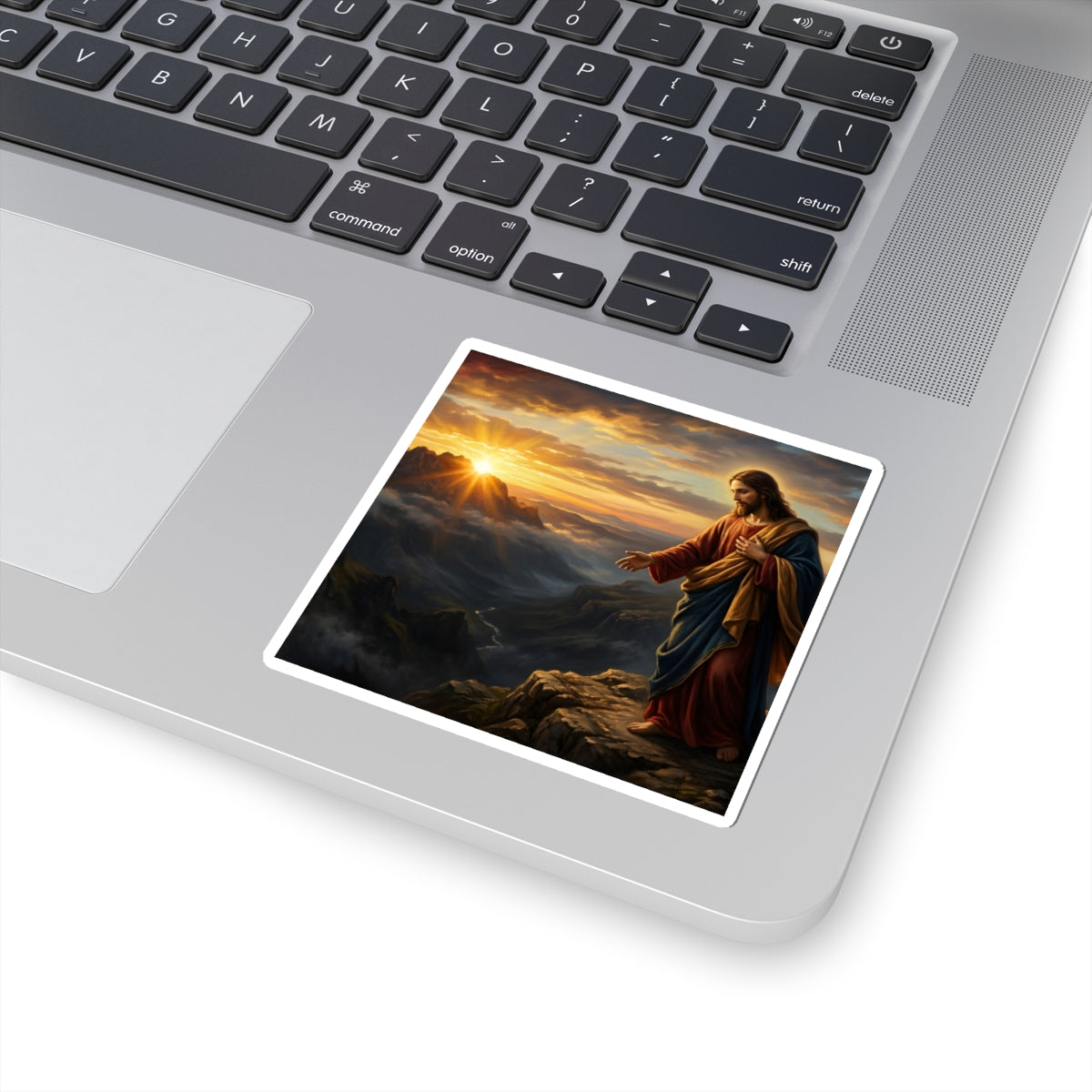 “Joy Comes in the Morning - Sunrise Over Dark Valley” - Sticker