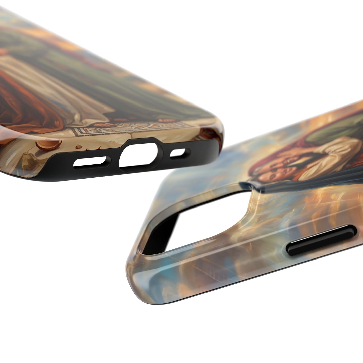 “Blessed Among Women - Mary and Elizabeth Embrace” - Phone Case