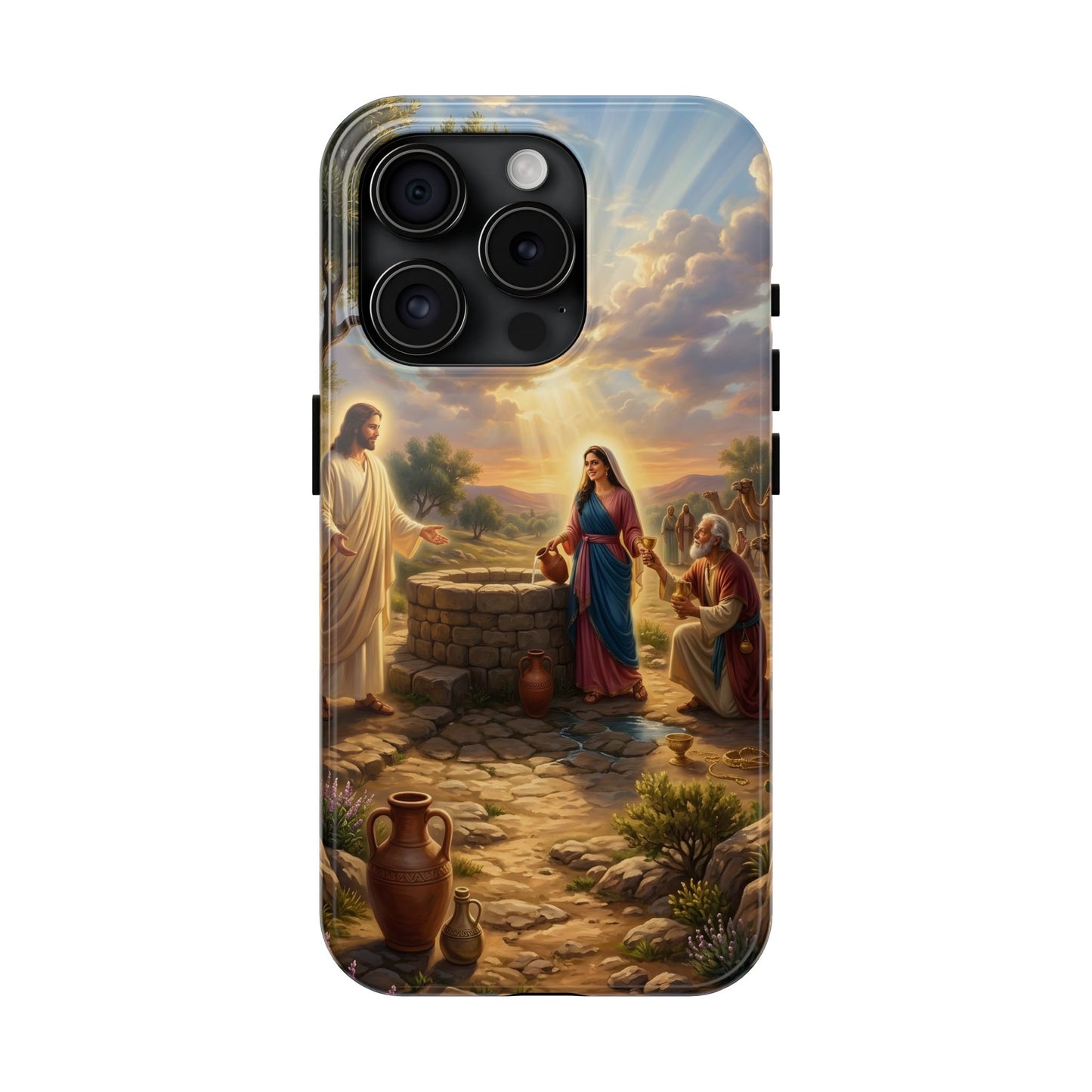 “Providence Unveiled - Rebekah at the Well” - Phone Case