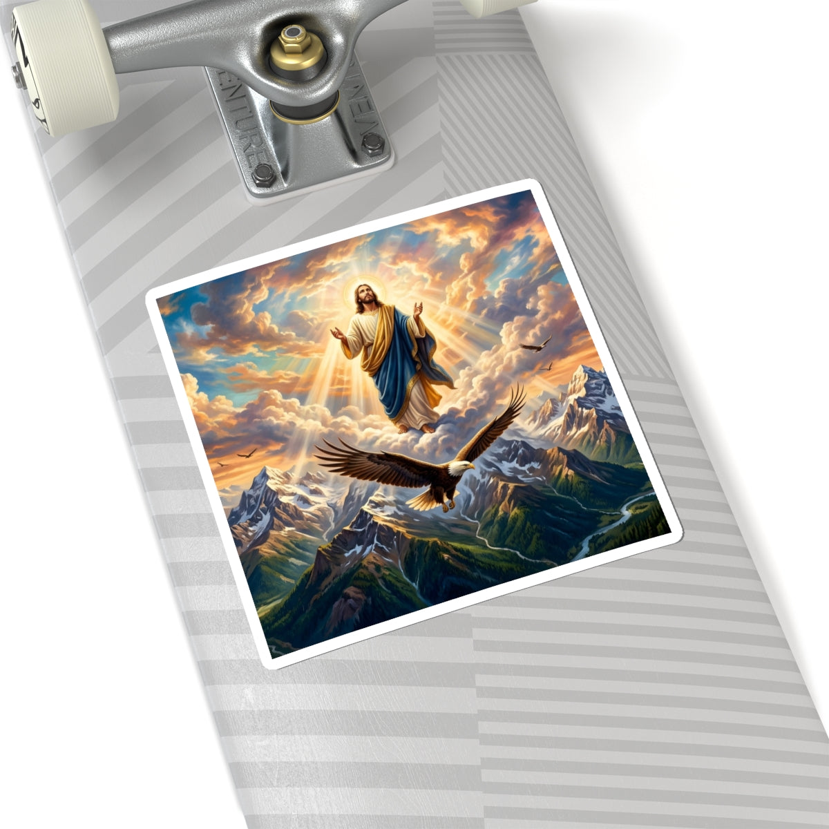 “Soaring Like Eagles - Hope in the Lord Over Mountains” - Sticker