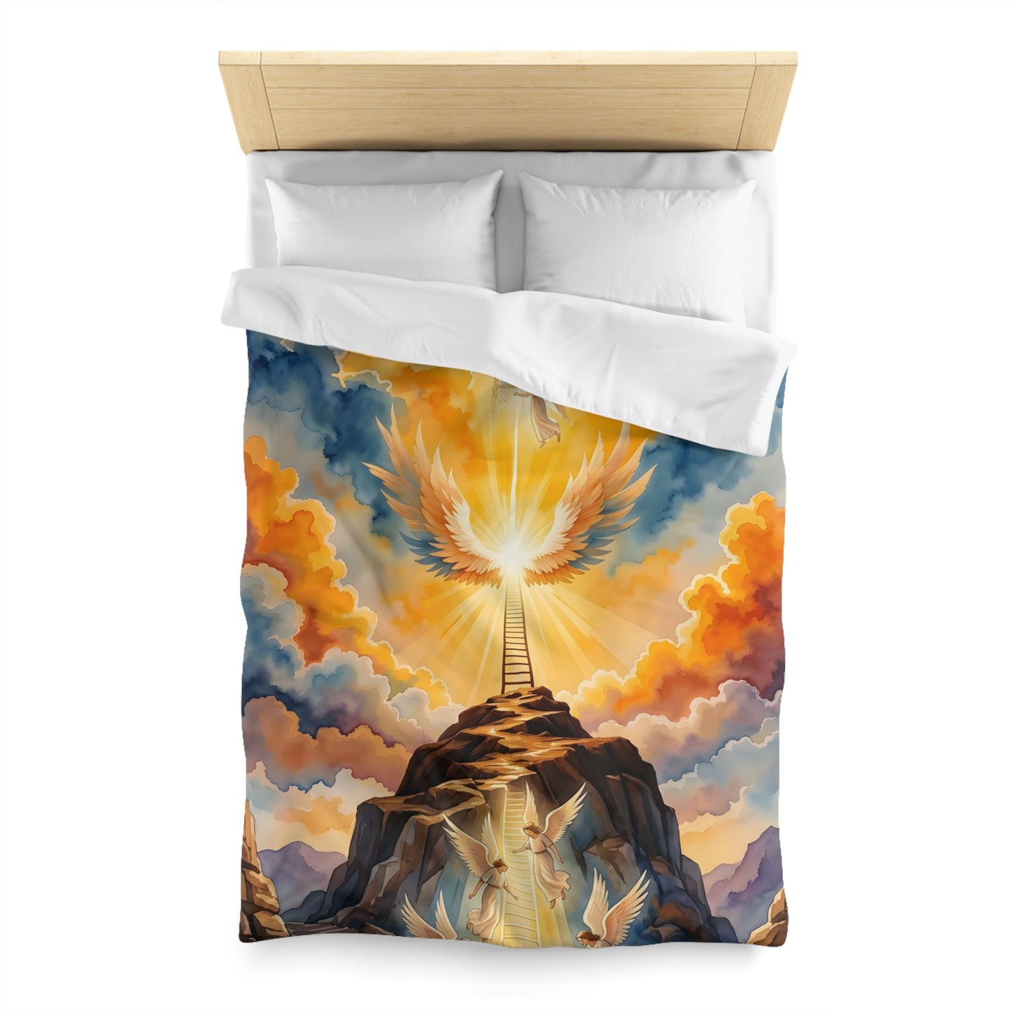 “Jacob's Gate - Angels Ascending and Descending” - Duvet Cover
