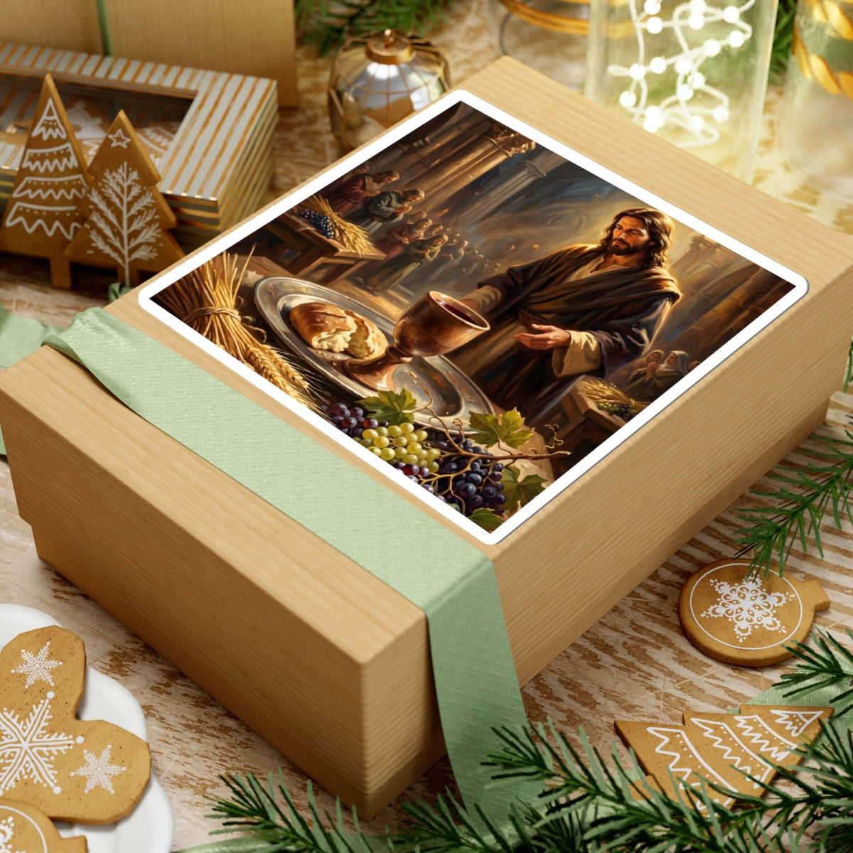 “The Harvest of Faith - Communion Still Life” - Sticker