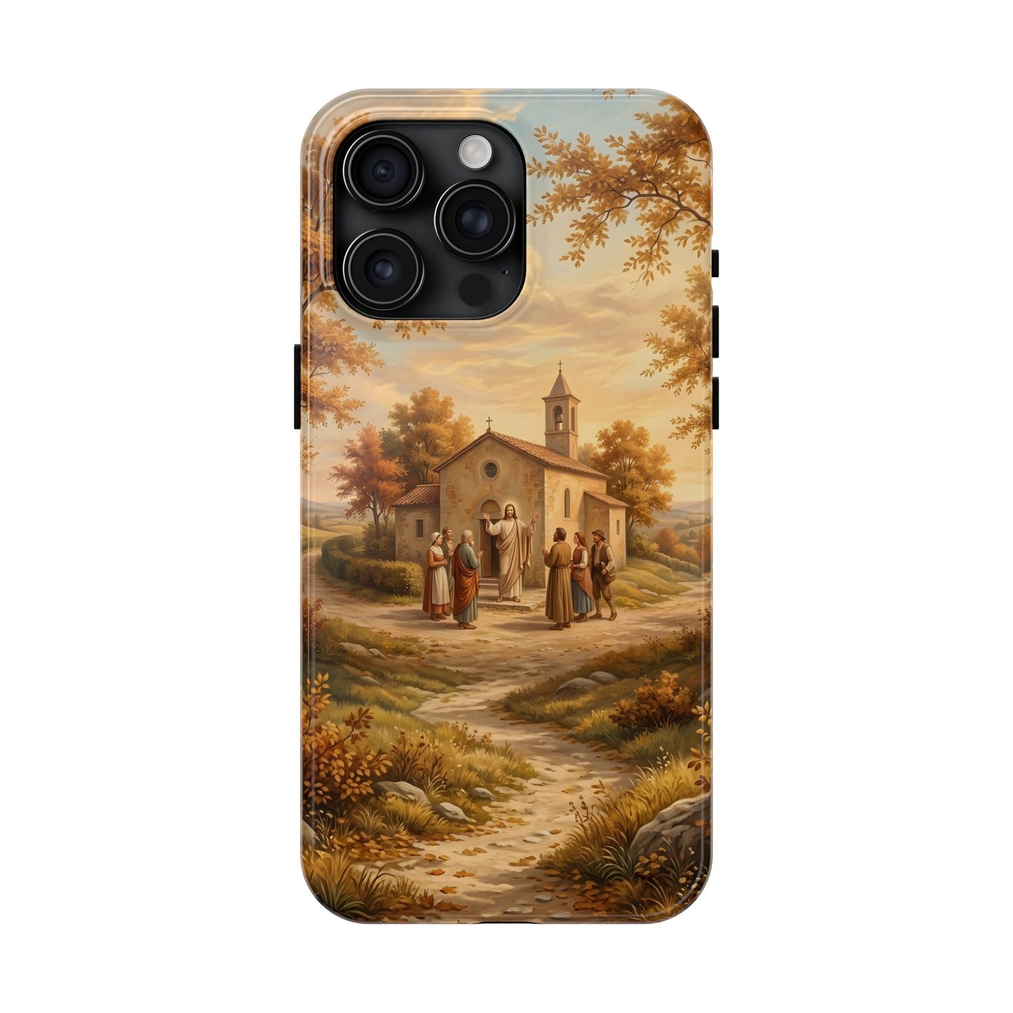 “Sanctuary in Serenity - Autumn's Golden Embrace” - Phone Case
