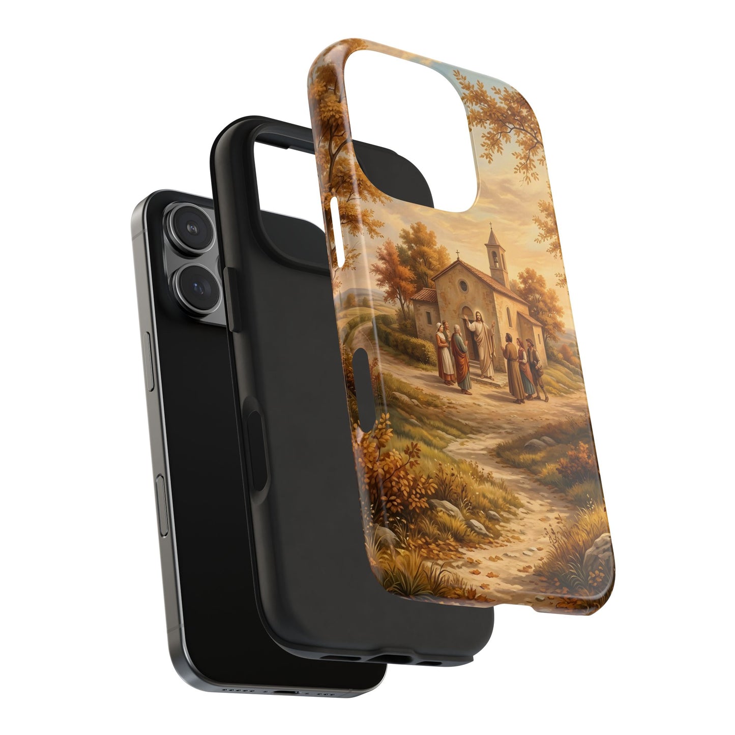 “Sanctuary in Serenity - Autumn's Golden Embrace” - Phone Case