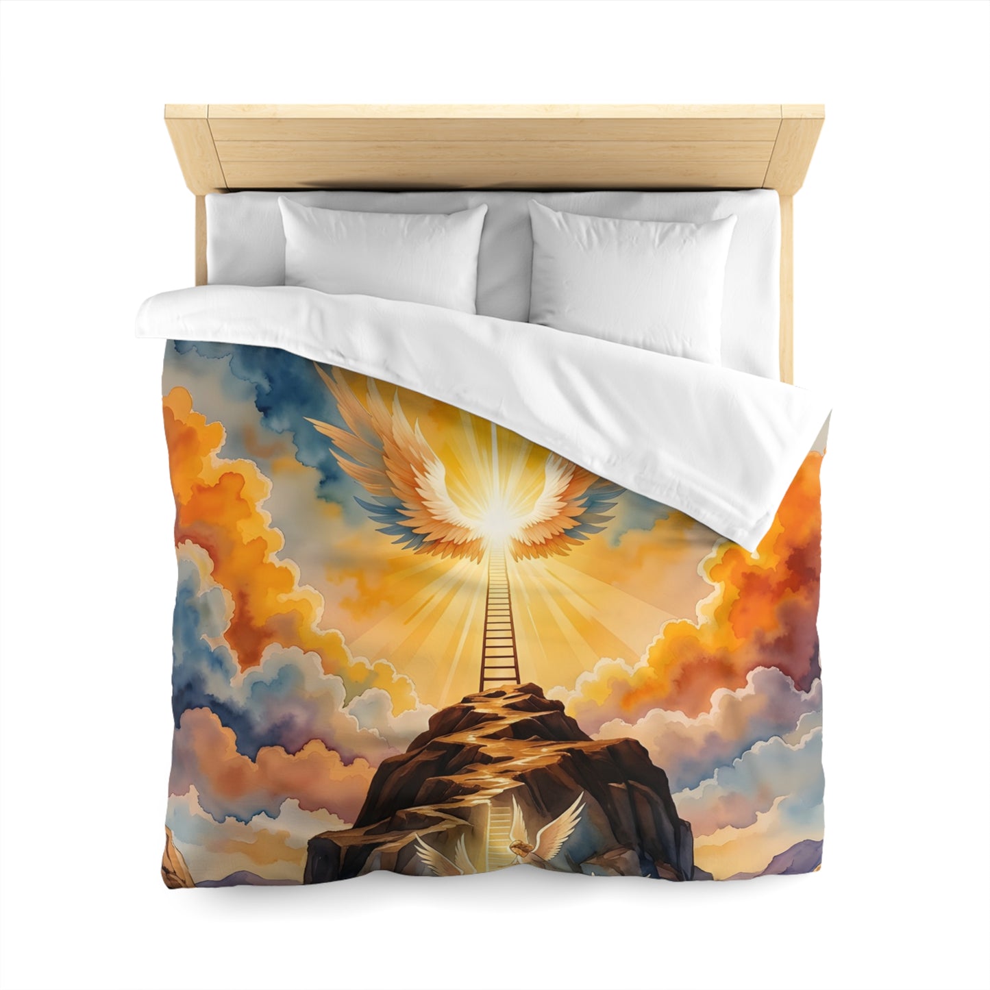 “Jacob's Gate - Angels Ascending and Descending” - Duvet Cover
