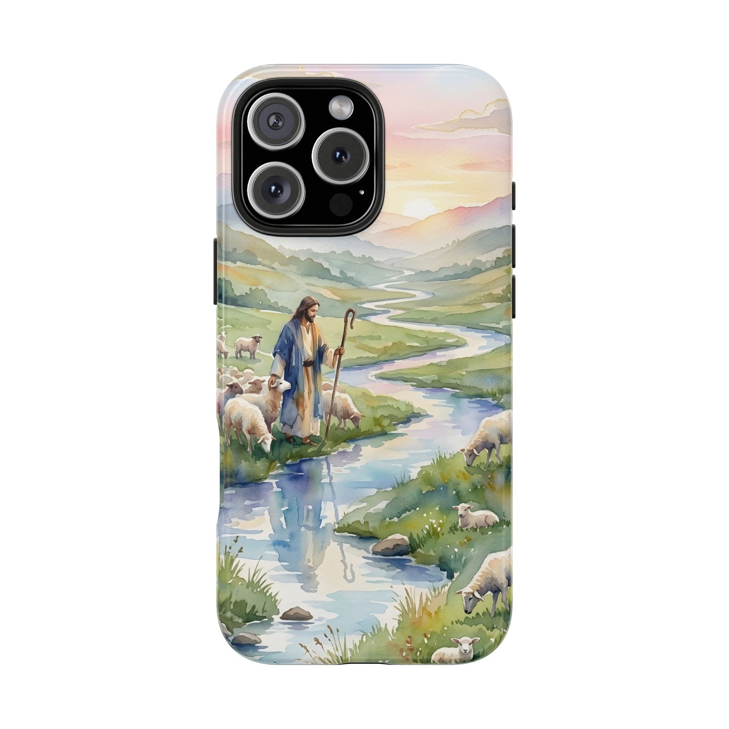 “Still Waters - Shepherd Leads His Flock” - Phone Case
