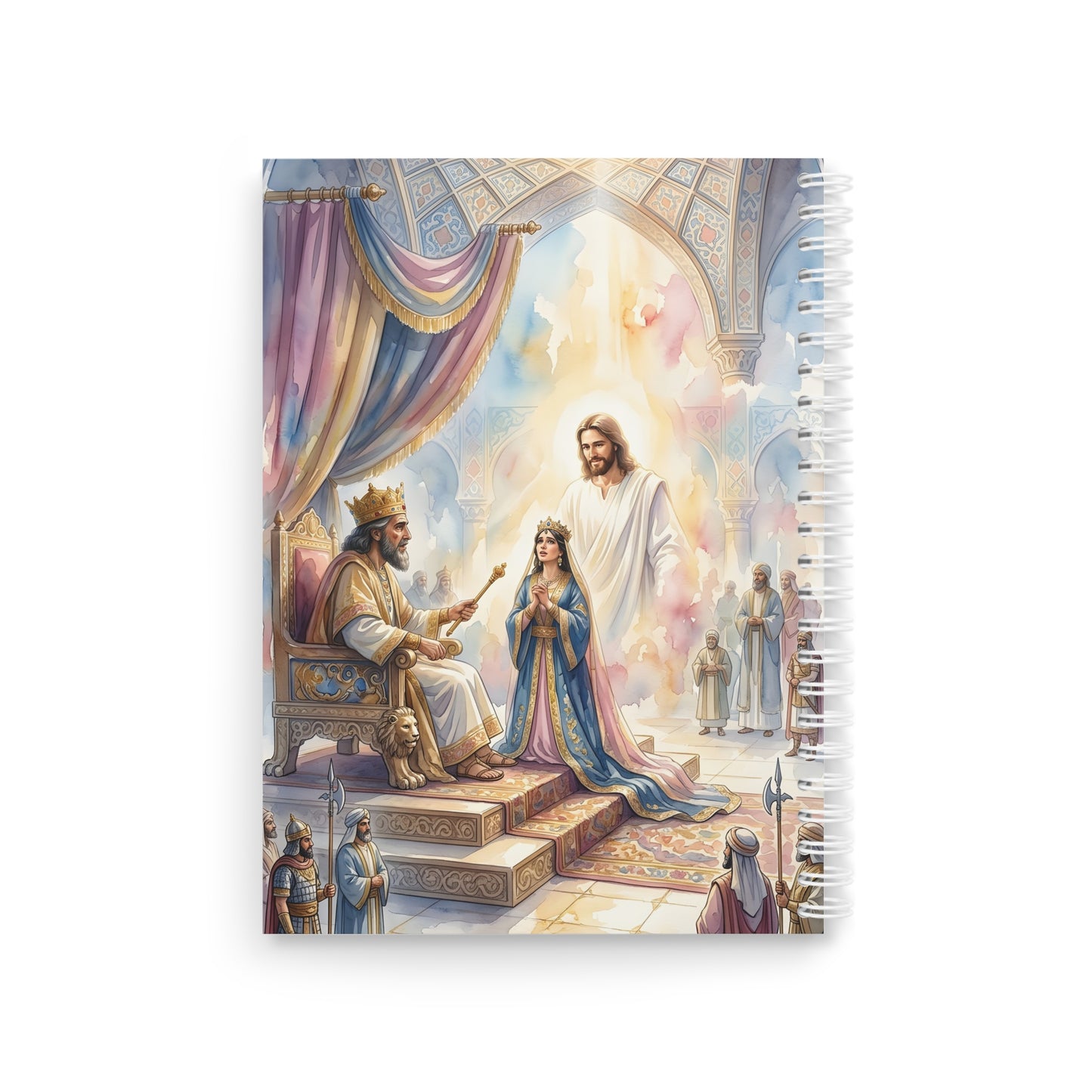 “For Such a Time - Esther Before Ahasuerus” - Spiral Notebook