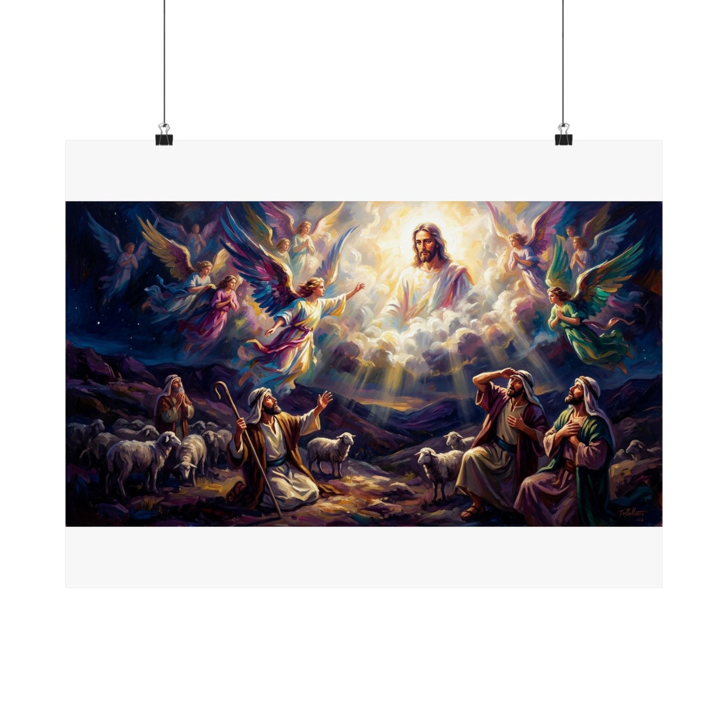 “Hark the Herald - Angels Announce the Savior” - Poster