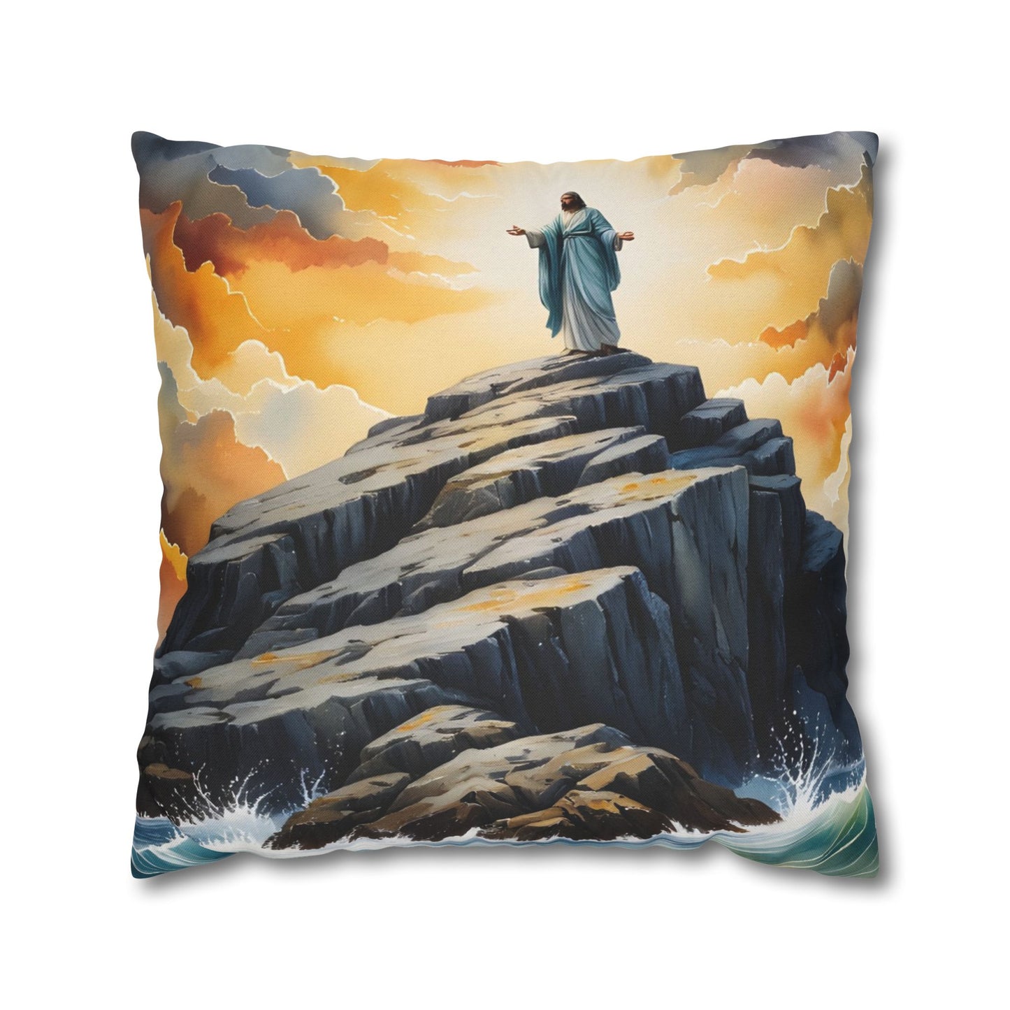 “My Refuge and Strength - Rock in the Storm” - Pillowcase