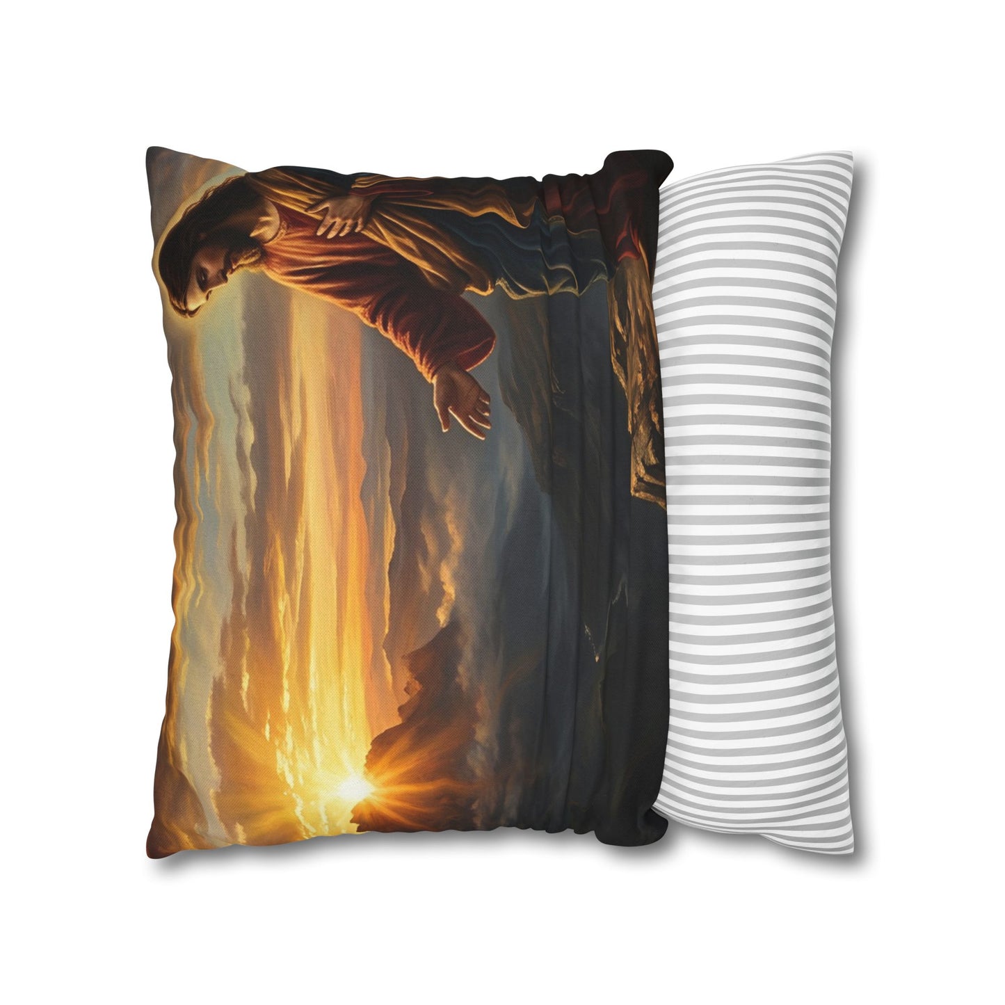 “Joy Comes in the Morning - Sunrise Over Dark Valley” - Pillowcase