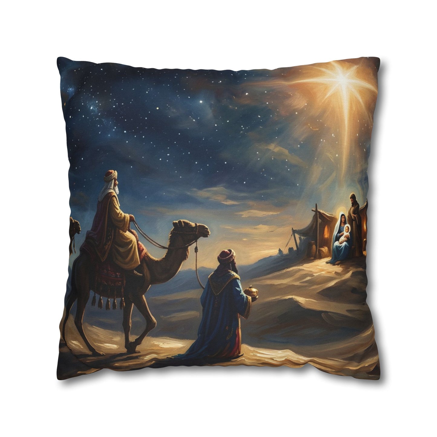 “Journey to the King - Wise Men Seek the Christ Child” - Pillowcase