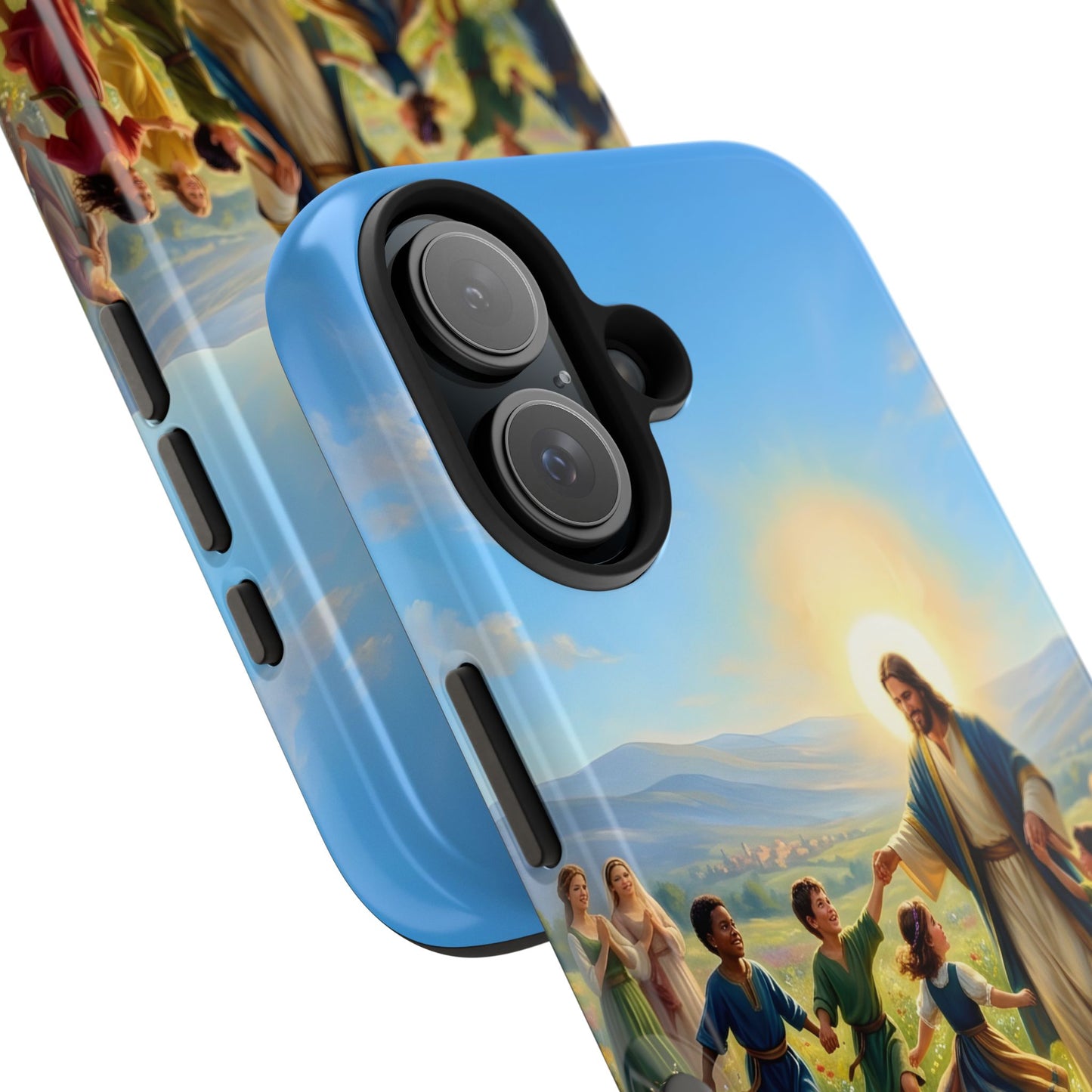 “Joy Overflowing - Children Dancing in the Meadow” - Phone Case