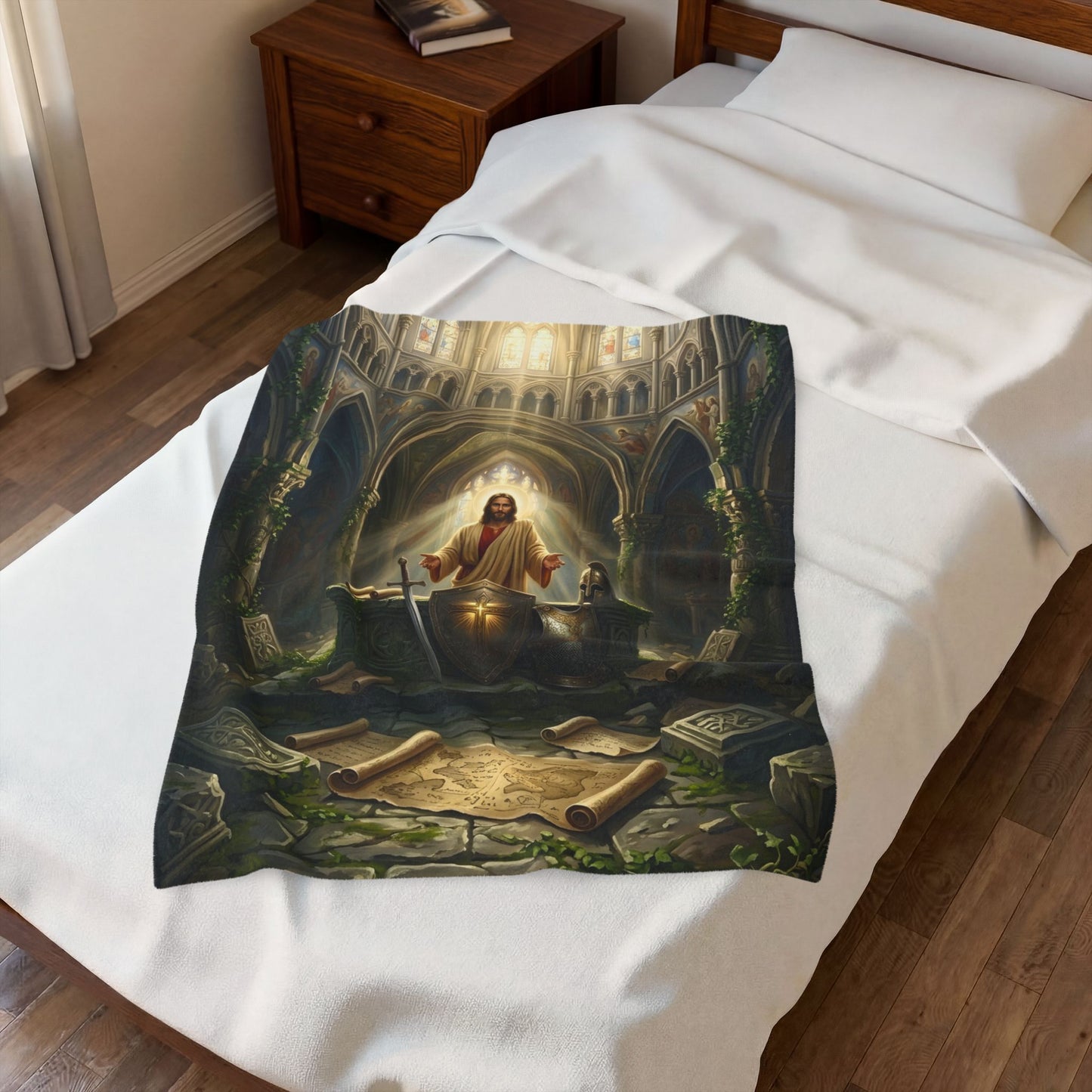 “Stand Firm - The Armor of God” - Plush Blanket
