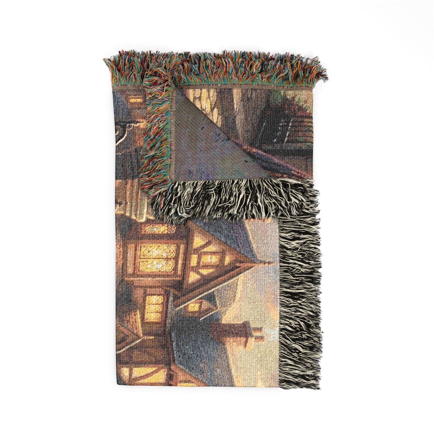 “The Great Reversal - Lazarus at the Rich Man’s Gate” - Woven Blanket
