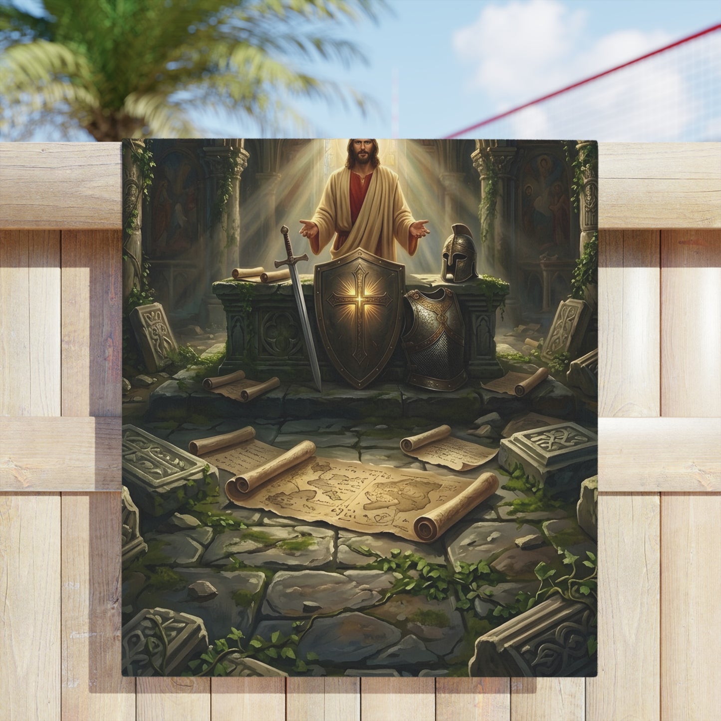 “Stand Firm - The Armor of God” - Beach Towel