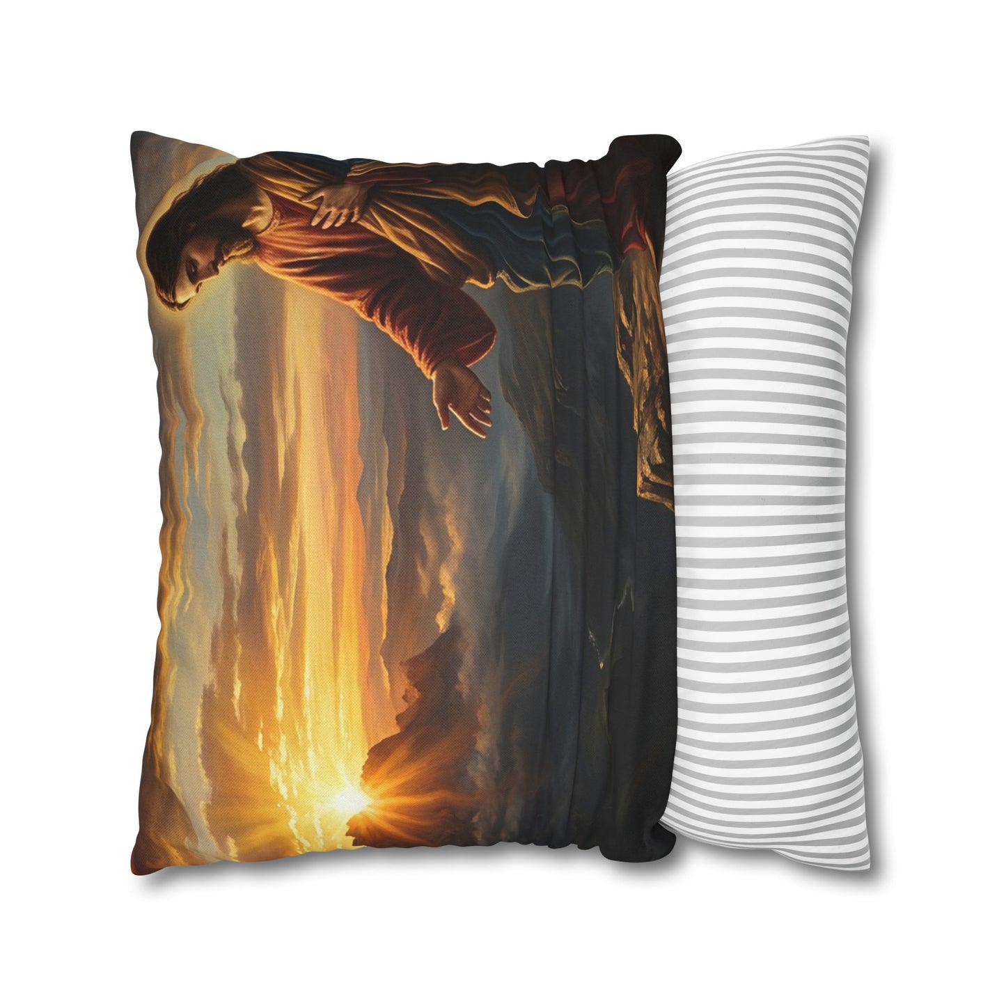 “Joy Comes in the Morning - Sunrise Over Dark Valley” - Pillowcase