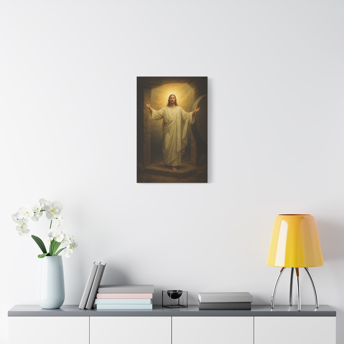 “He Is Risen – Luke 24:5–8” - Canvas Art