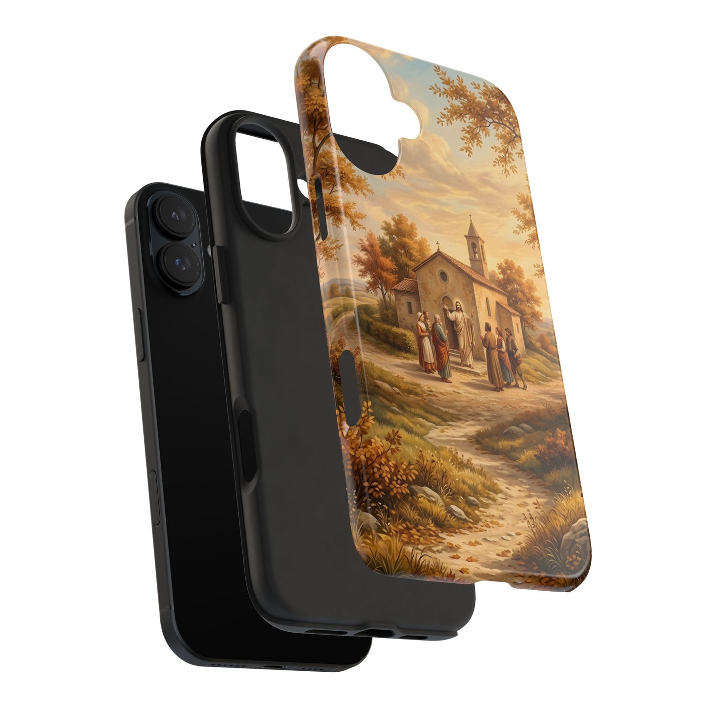 “Sanctuary in Serenity - Autumn's Golden Embrace” - Phone Case