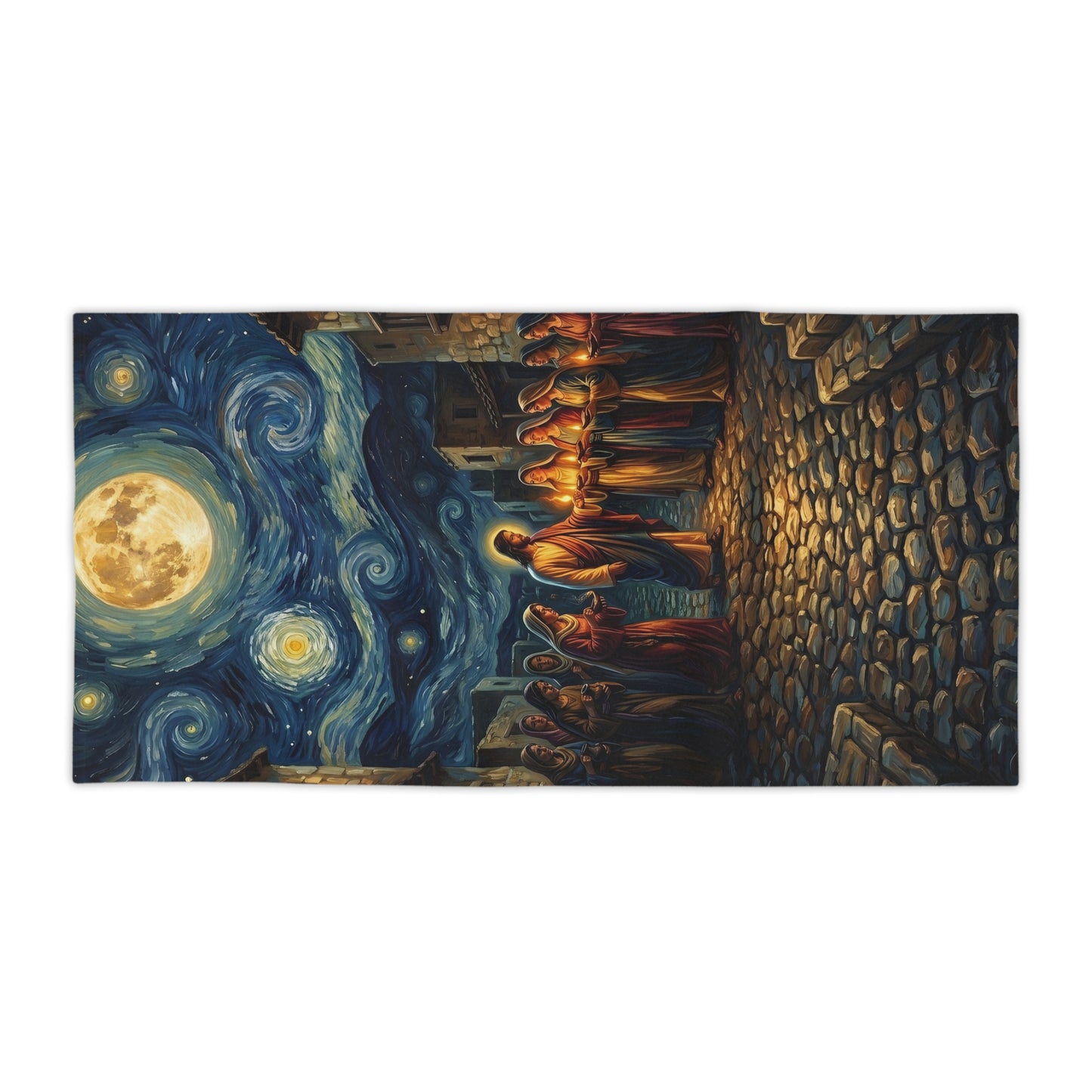 “Be Ready - Ten Virgins in Midnight Darkness” - Beach Towel
